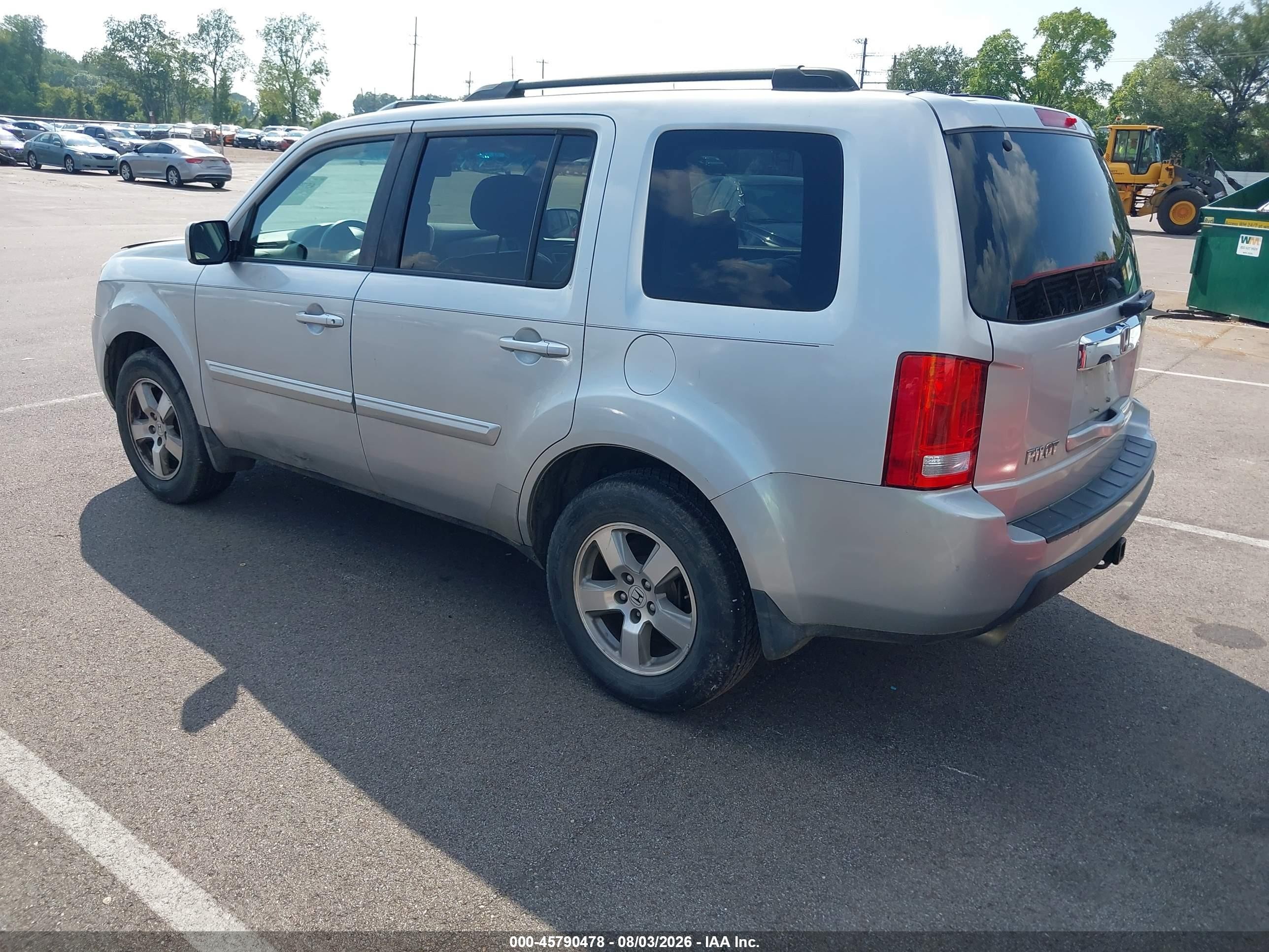 2011 Honda Pilot Ex-l Silver vin: 5FNYF3H54BB006469