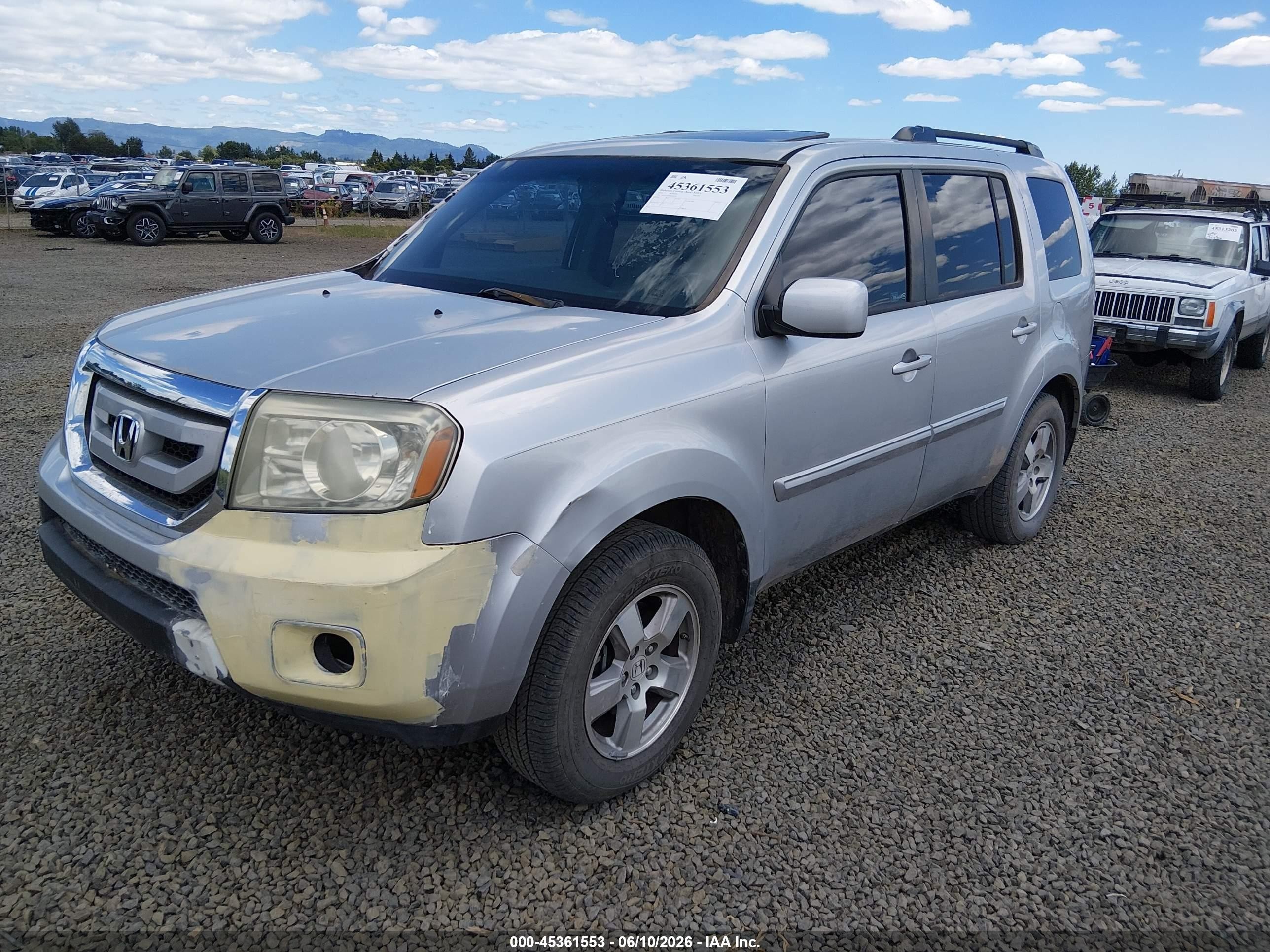 2011 Honda Pilot Ex-l Серебряный vin: 5FNYF3H54BB036202