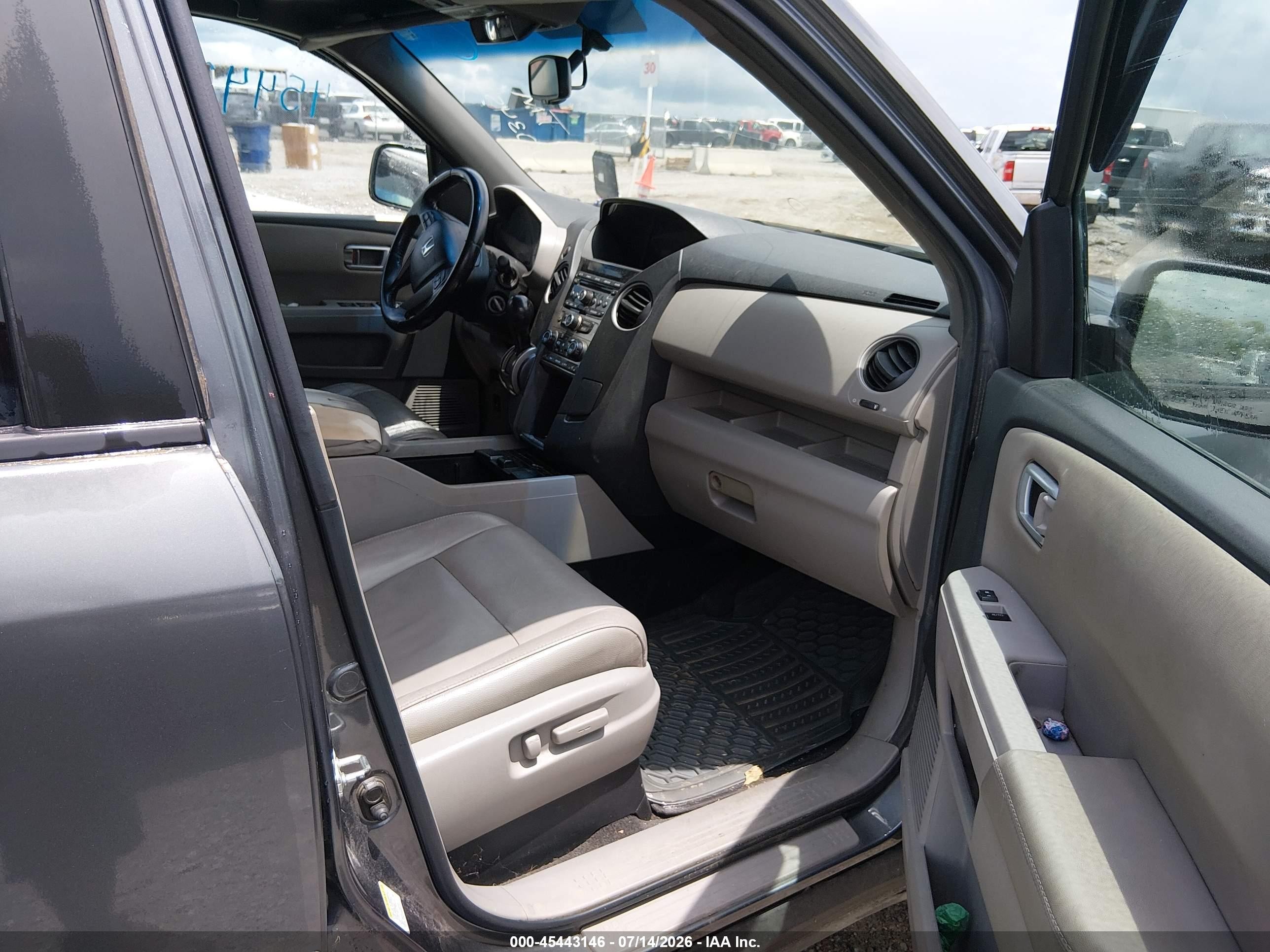 2012 Honda Pilot Ex-l Серый vin: 5FNYF3H54CB003458