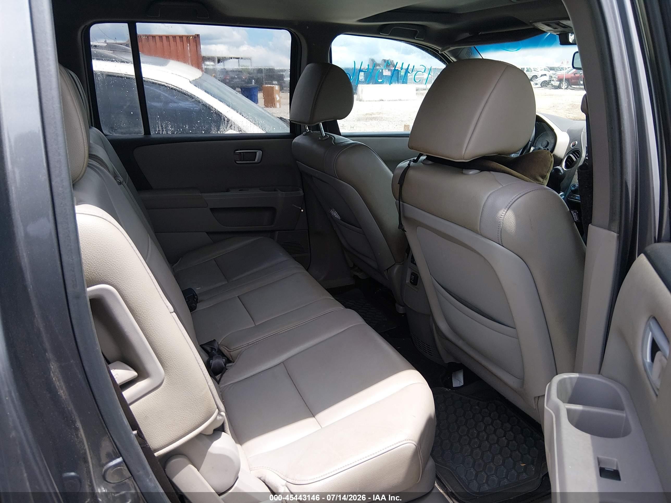 2012 Honda Pilot Ex-l Серый vin: 5FNYF3H54CB003458
