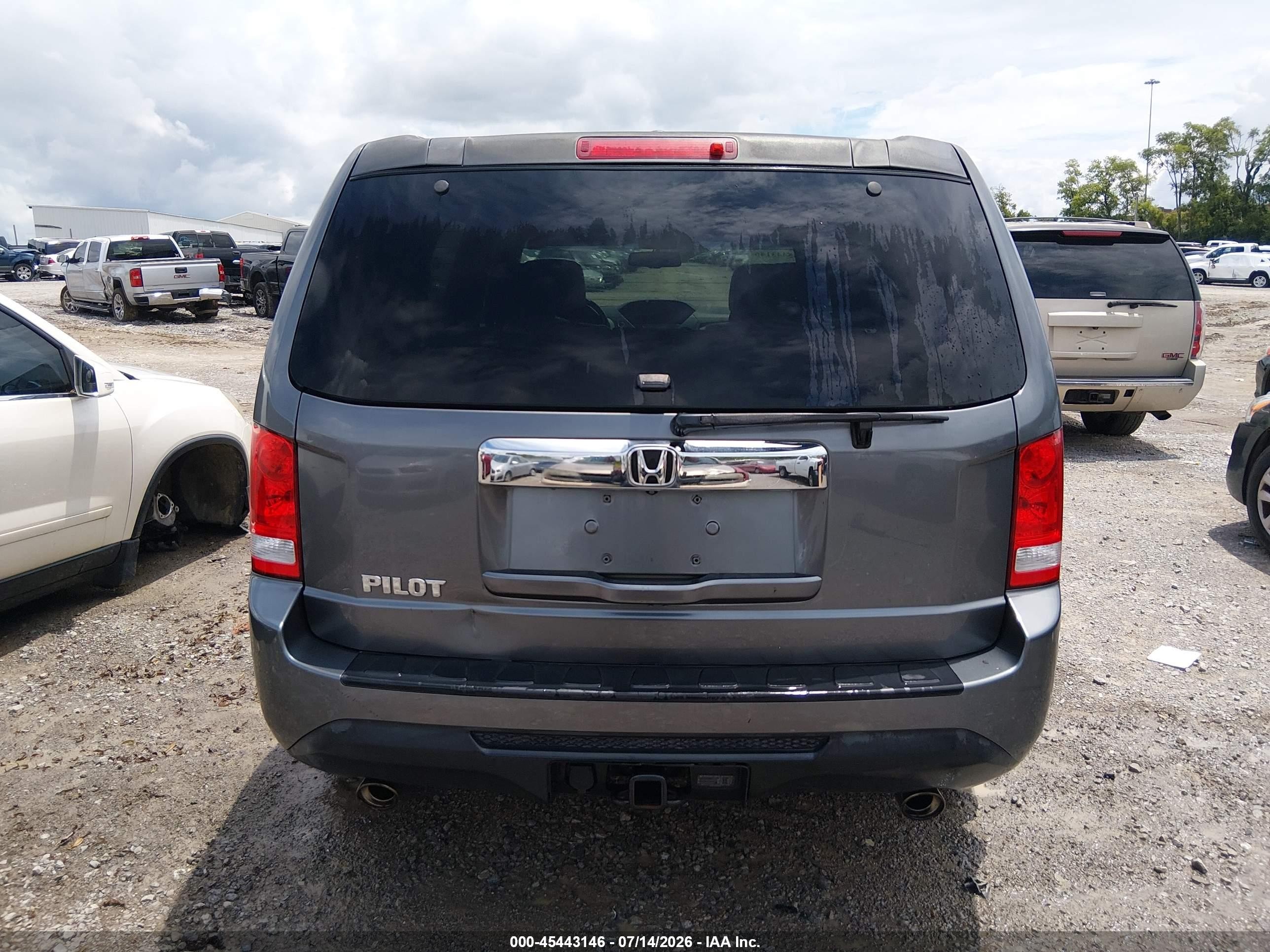 2012 Honda Pilot Ex-l Серый vin: 5FNYF3H54CB003458
