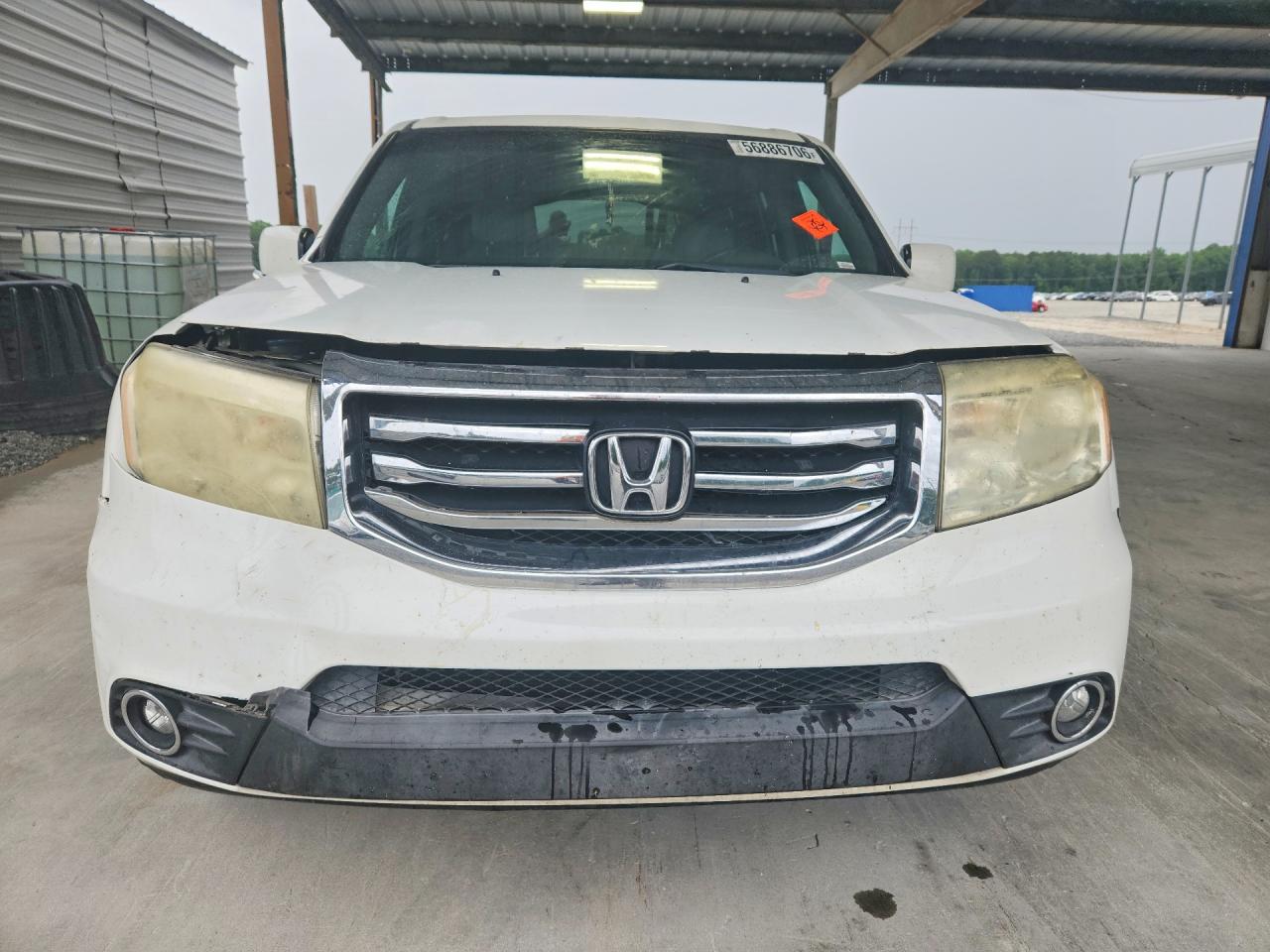 2012 Honda Pilot Exl Белый vin: 5FNYF3H54CB012077