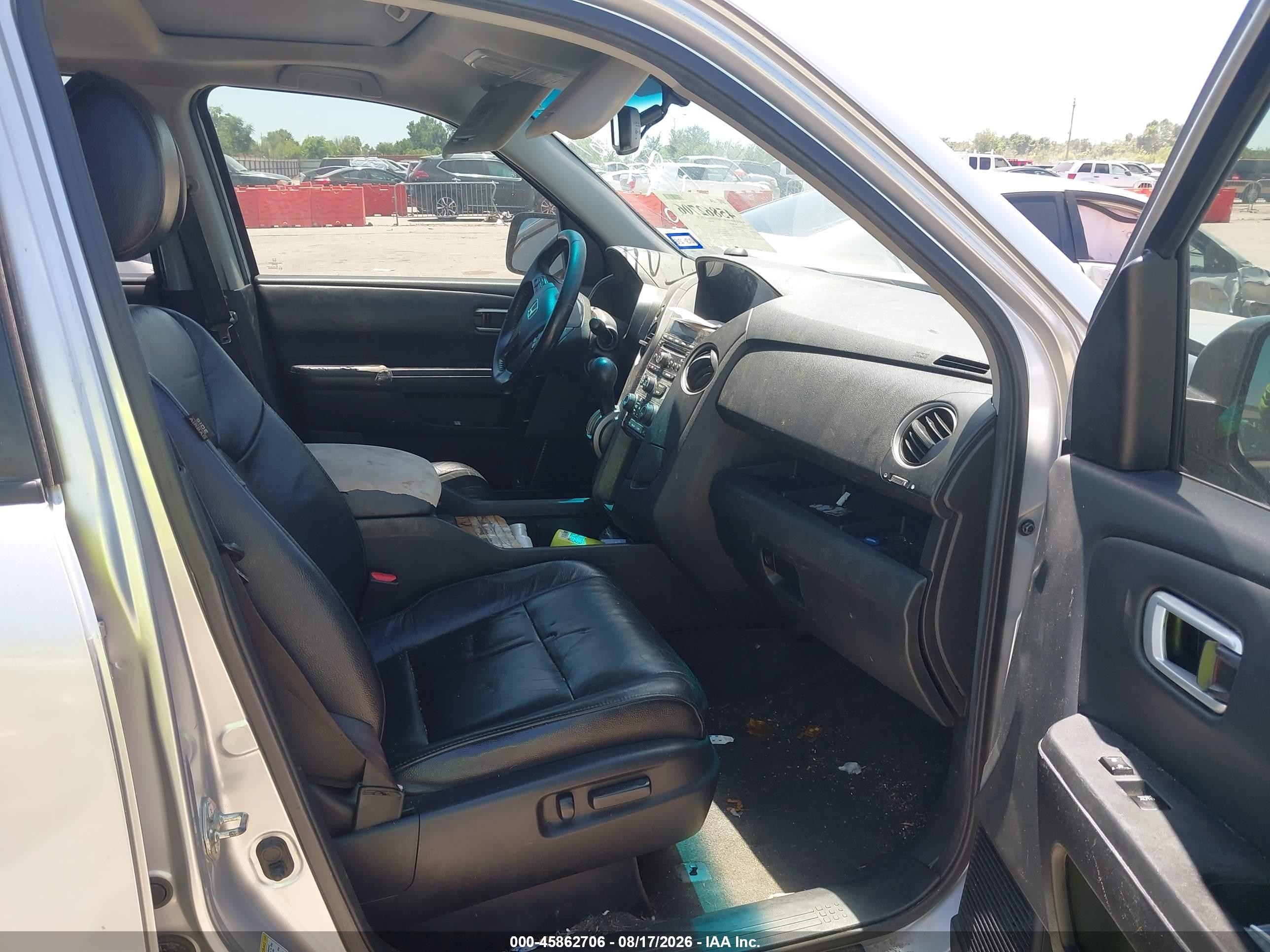 2012 Honda Pilot Ex-l Silver vin: 5FNYF3H54CB017067