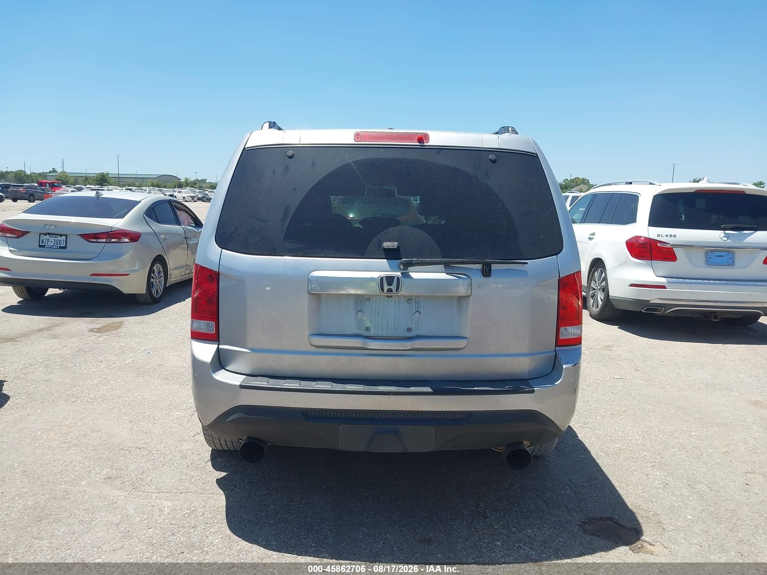 2012 Honda Pilot Ex-l Silver vin: 5FNYF3H54CB017067