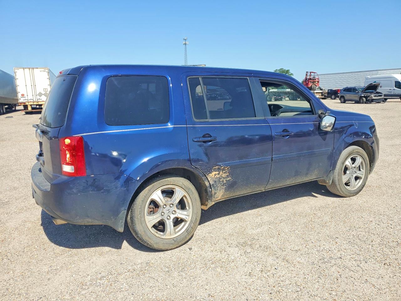 2013 Honda Pilot Exl Blue vin: 5FNYF3H54DB010153