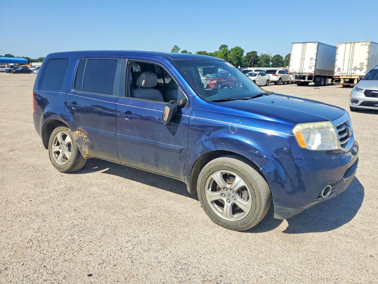 2013 Honda Pilot Exl Blue vin: 5FNYF3H54DB010153
