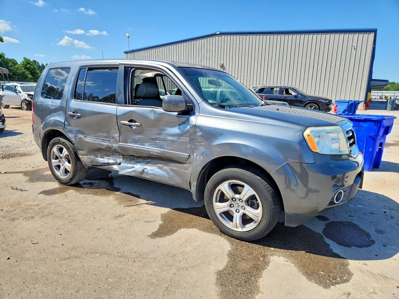2013 Honda Pilot Exl Gray vin: 5FNYF3H54DB011951