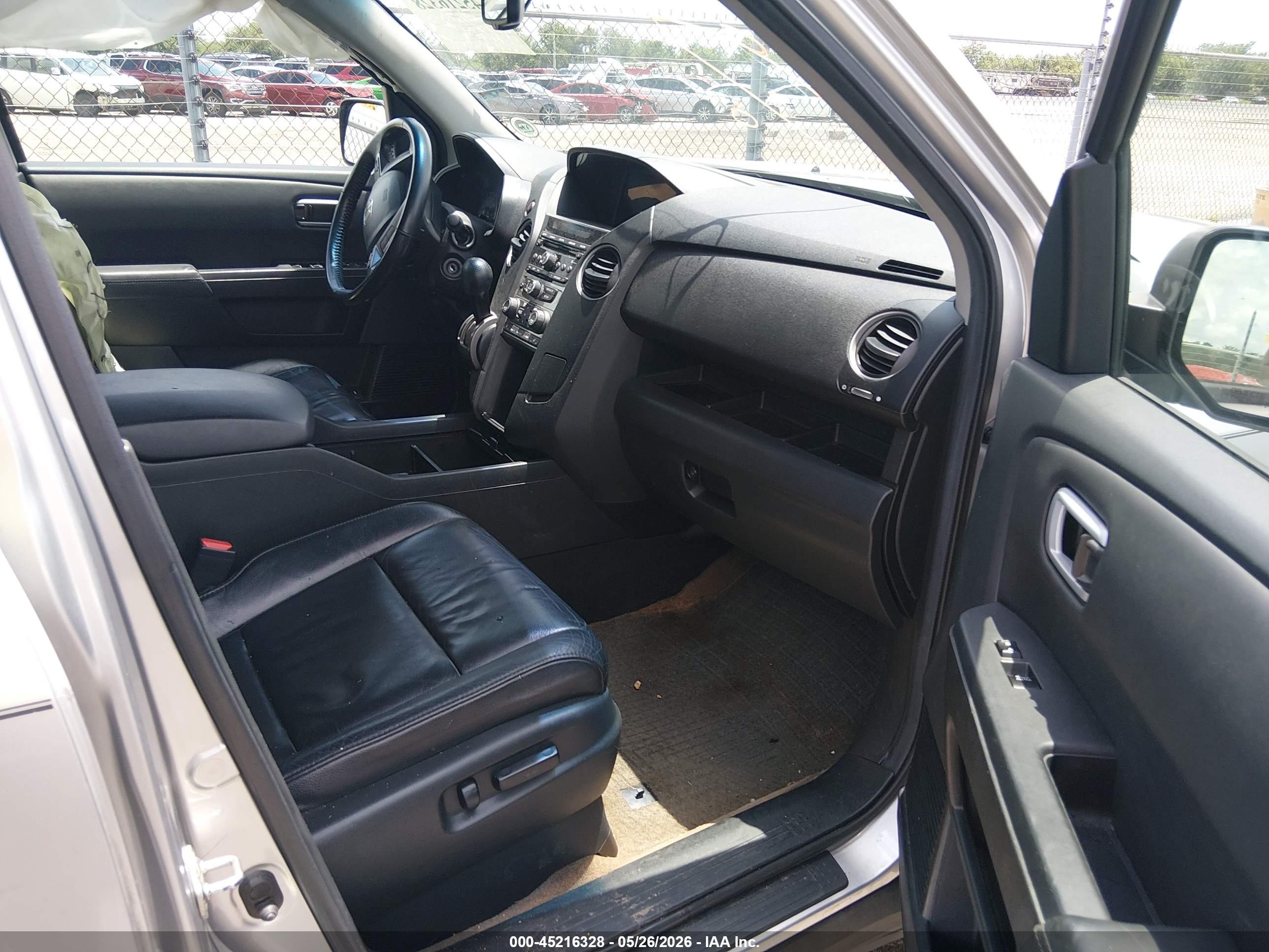 2013 Honda Pilot Ex-l Gray vin: 5FNYF3H54DB015577