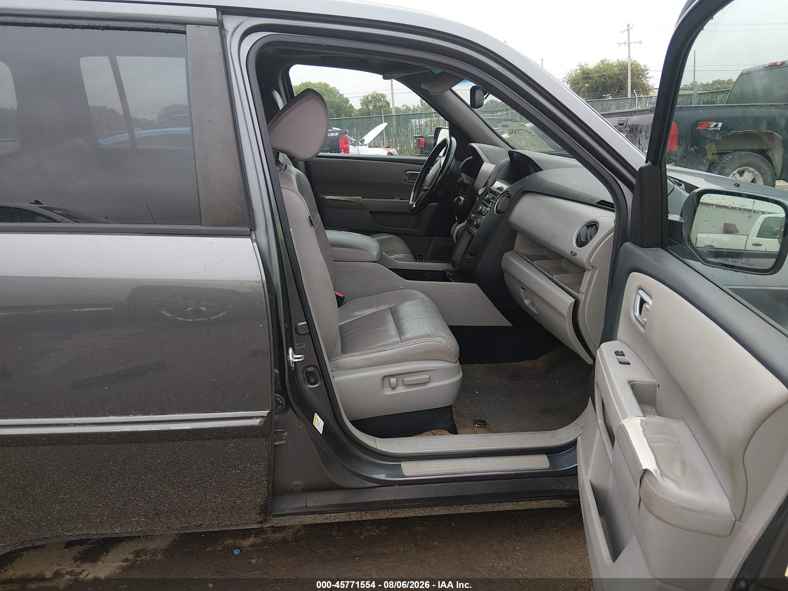 2013 Honda Pilot Ex-l Gray vin: 5FNYF3H54DB031276