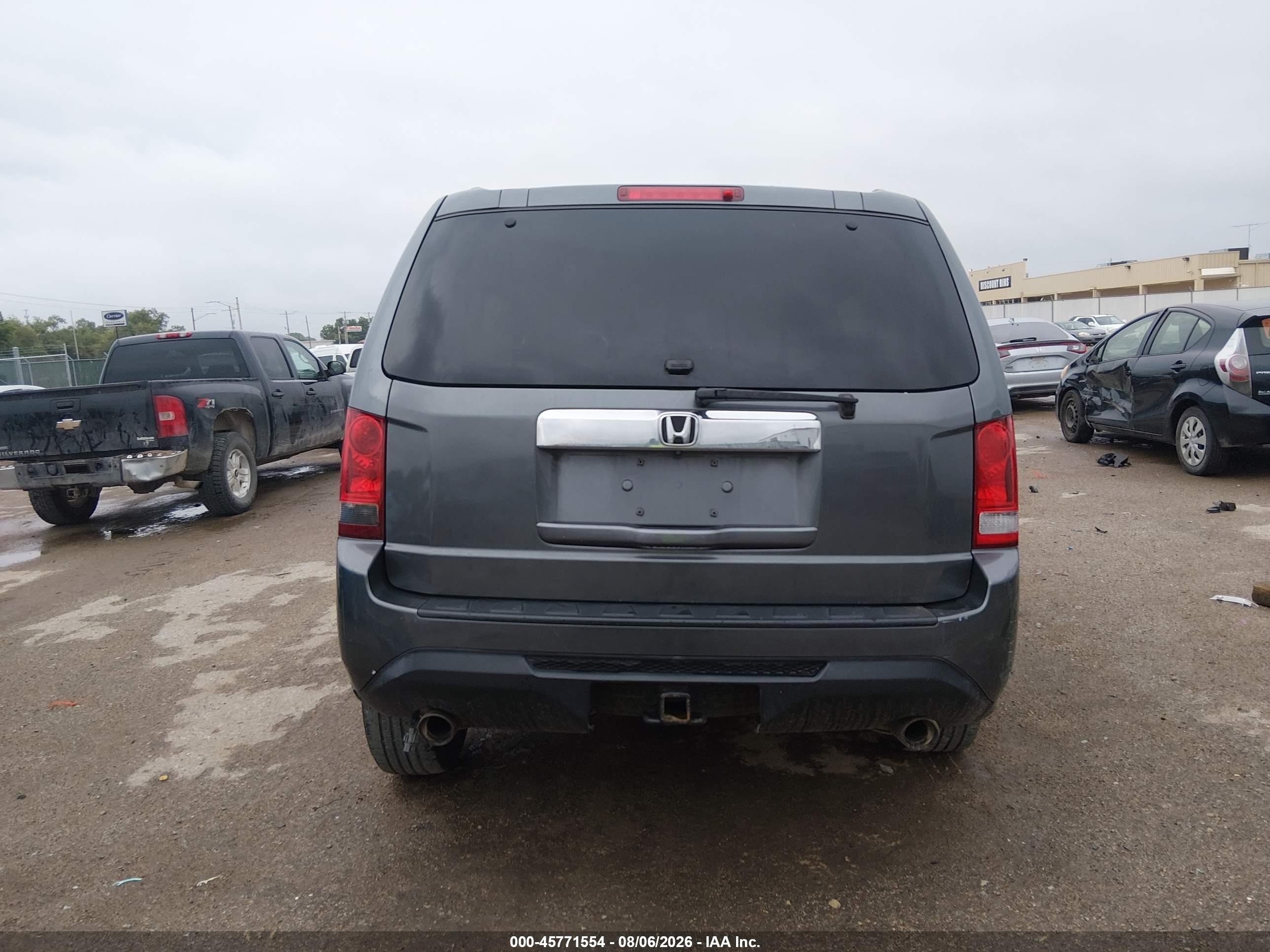 2013 Honda Pilot Ex-l Gray vin: 5FNYF3H54DB031276