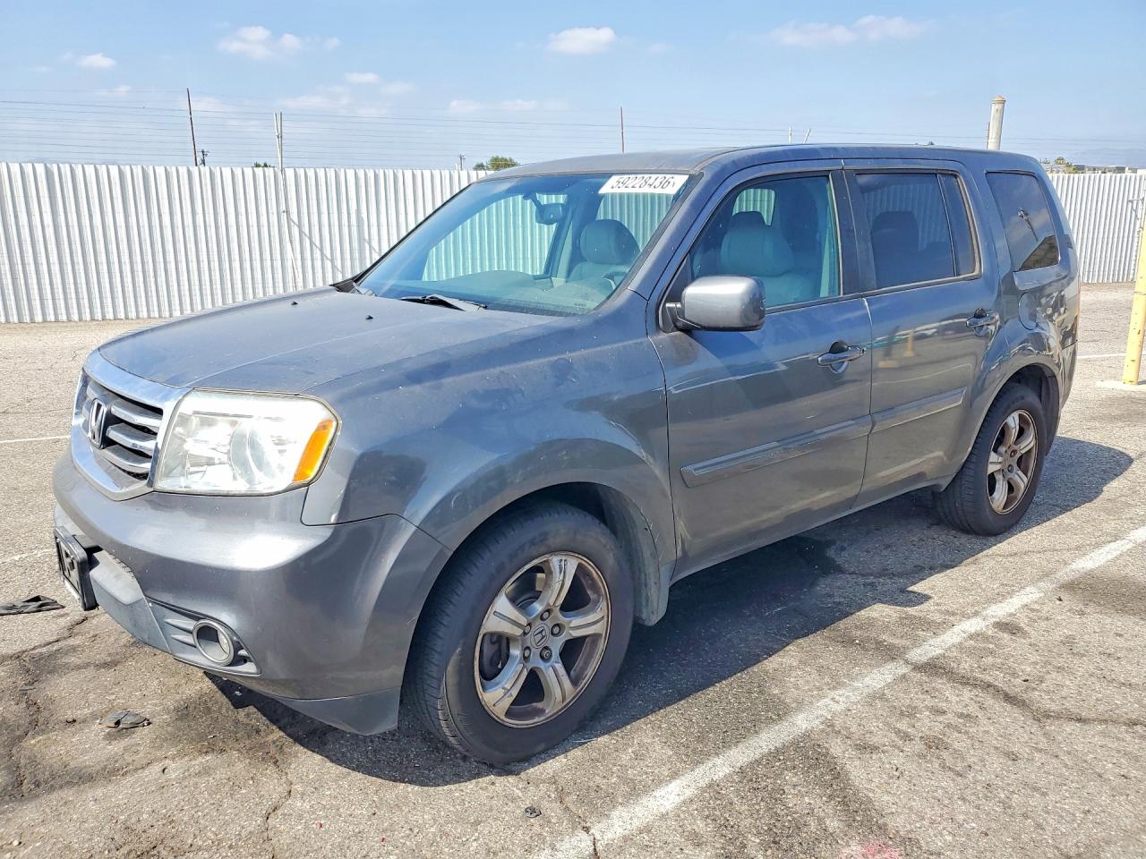 2013 Honda Pilot Exl Gray vin: 5FNYF3H54DB036705