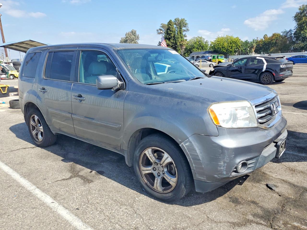 2013 Honda Pilot Exl Gray vin: 5FNYF3H54DB036705