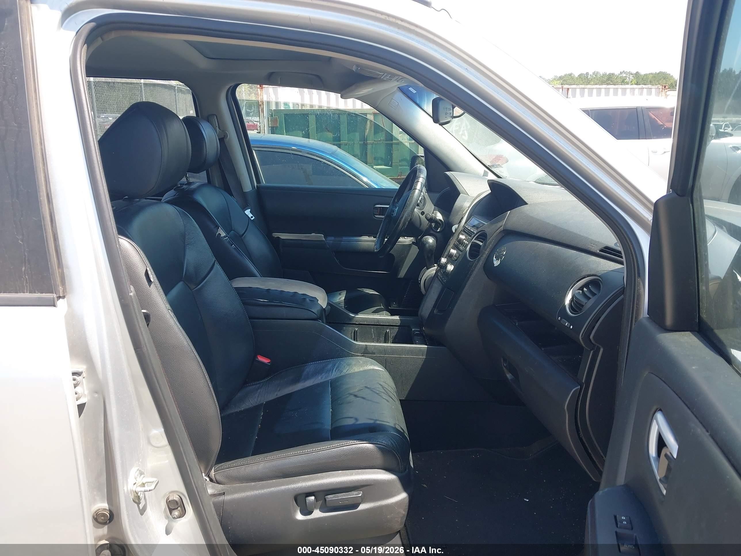 2014 Honda Pilot Ex-l Silver vin: 5FNYF3H54EB004984
