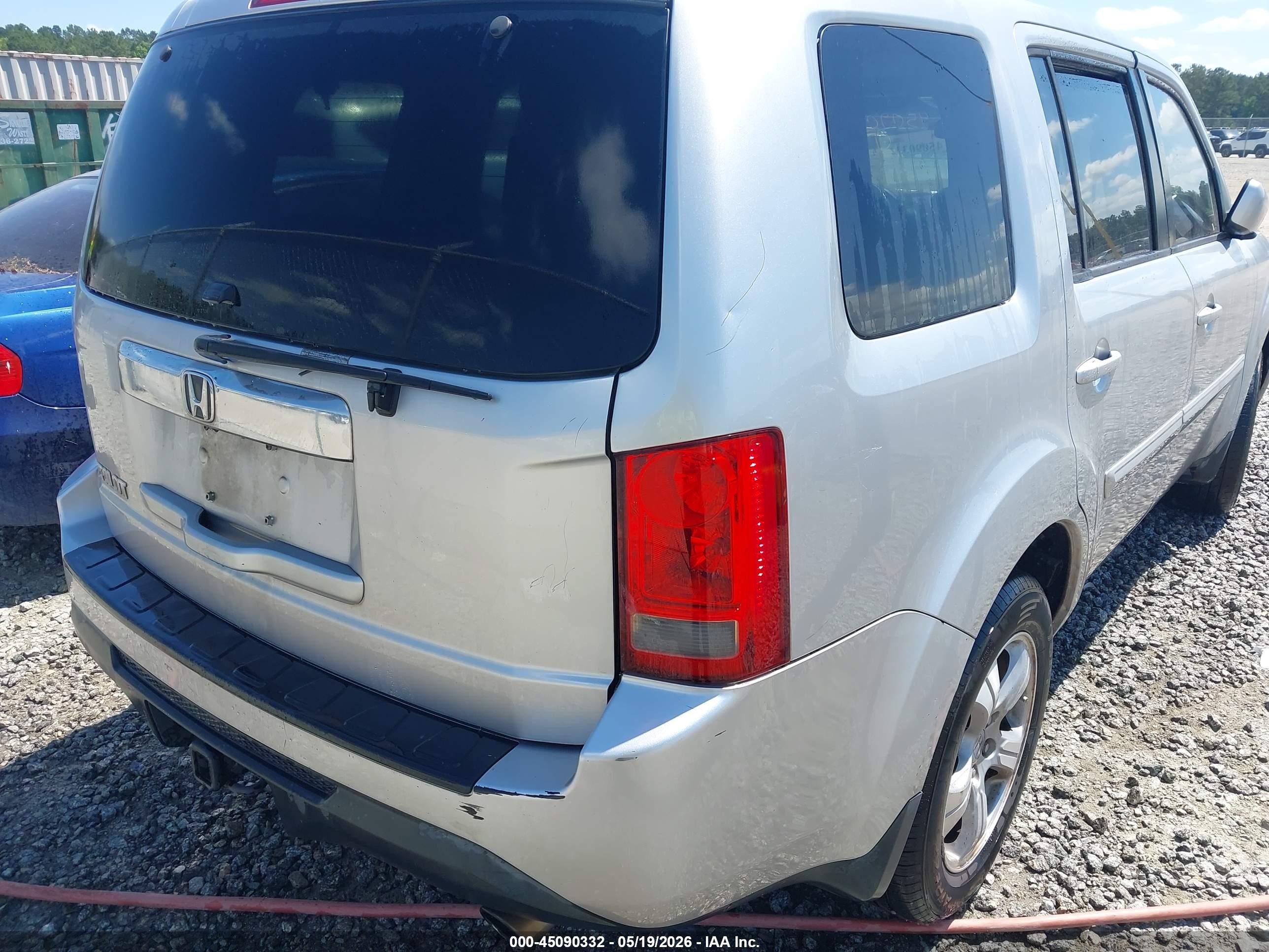 2014 Honda Pilot Ex-l Silver vin: 5FNYF3H54EB004984