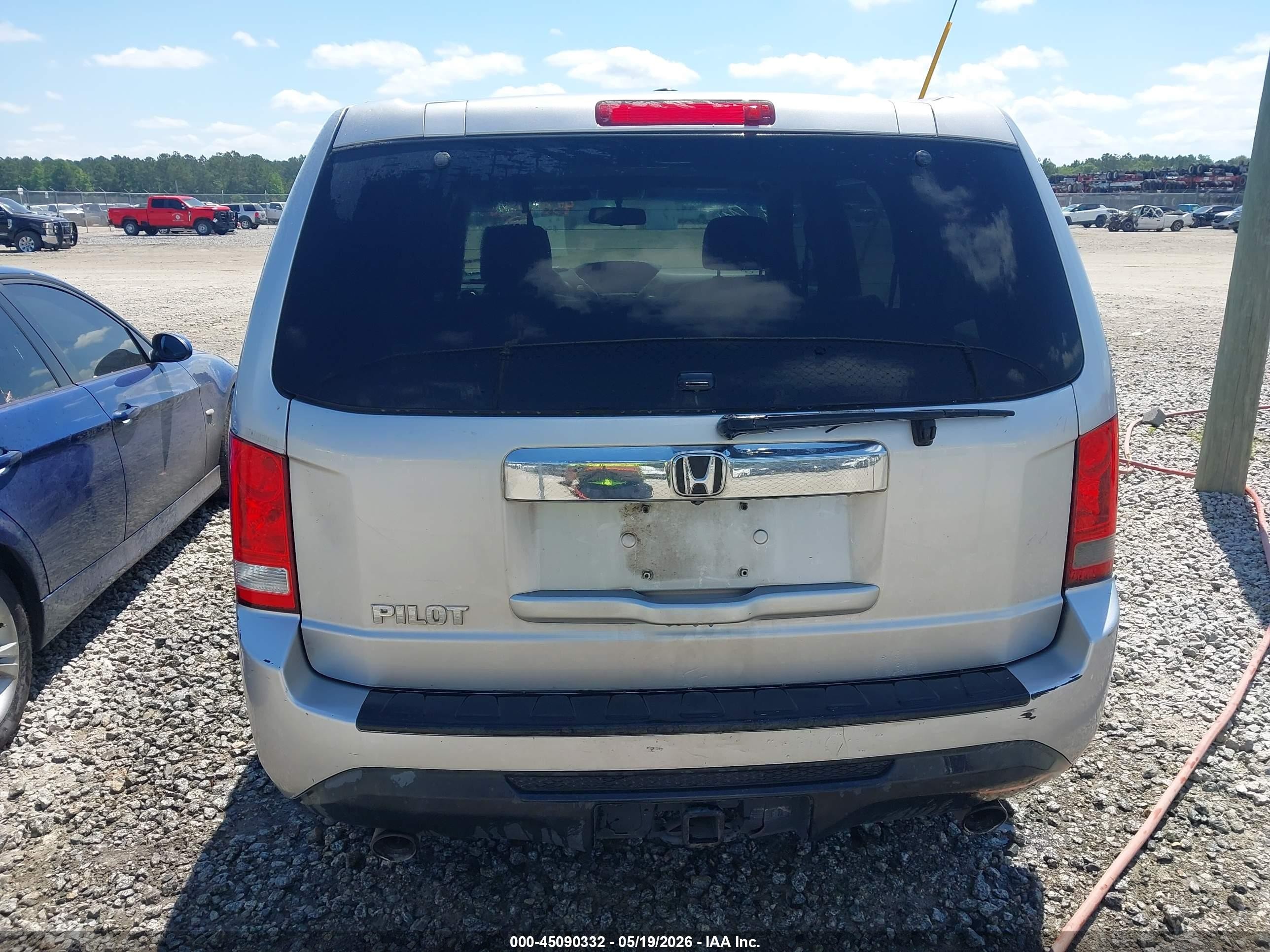 2014 Honda Pilot Ex-l Silver vin: 5FNYF3H54EB004984