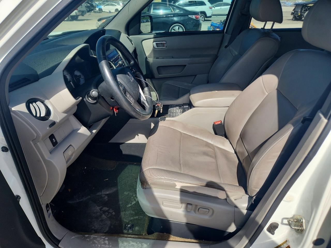 2014 Honda Pilot Exl White vin: 5FNYF3H54EB020182