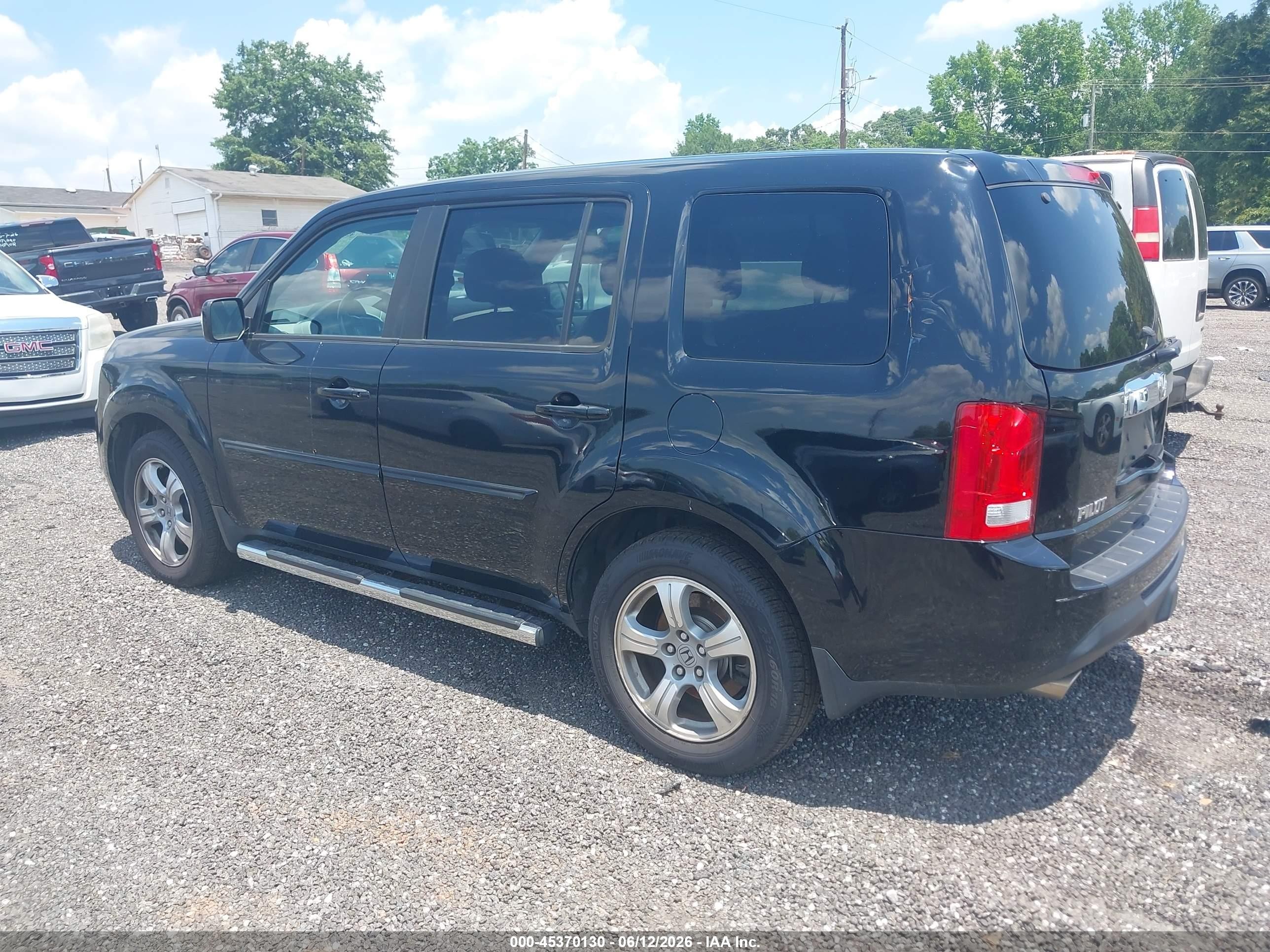 2014 Honda Pilot Ex-l Black vin: 5FNYF3H54EB028170