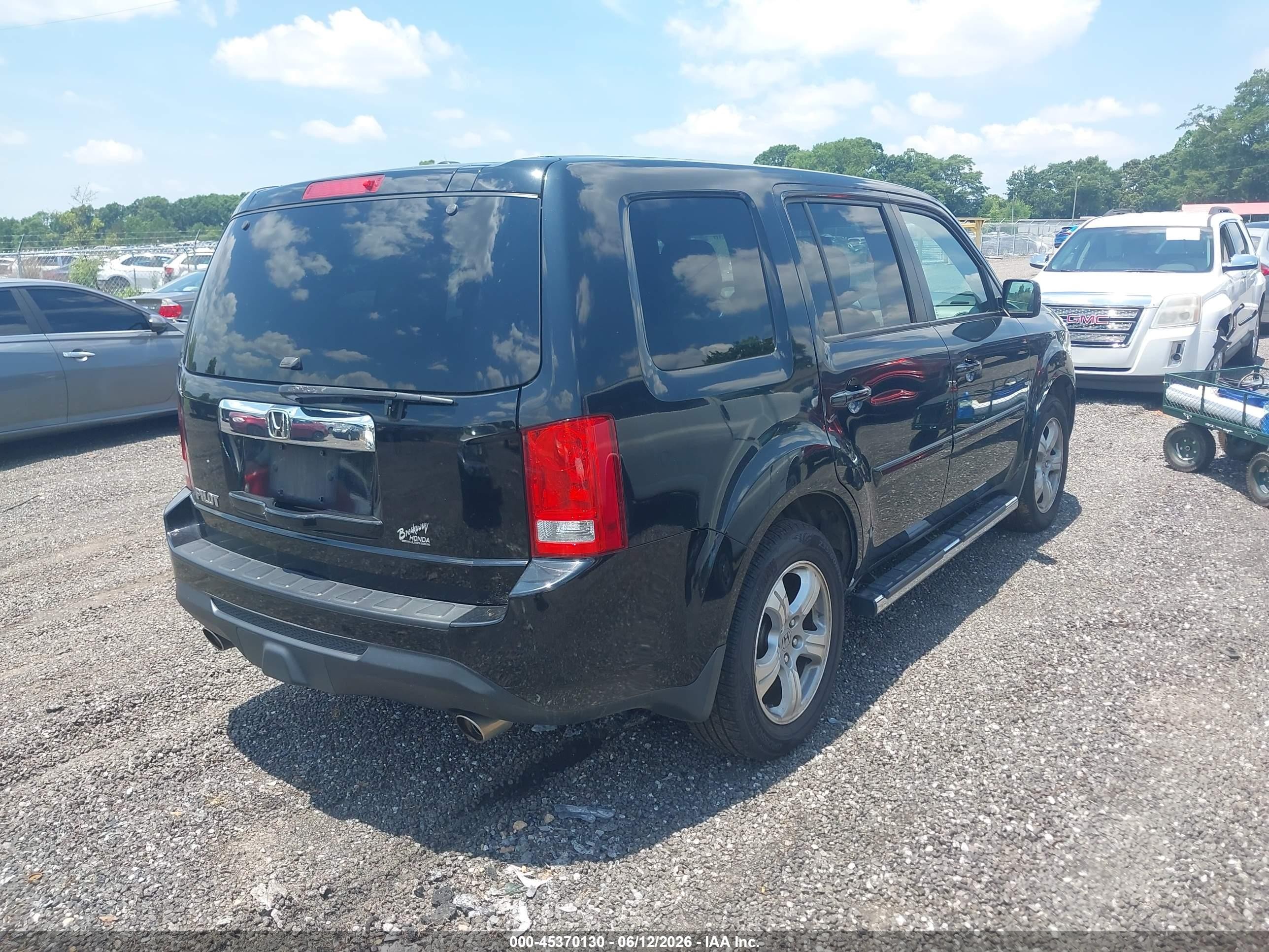 2014 Honda Pilot Ex-l Black vin: 5FNYF3H54EB028170