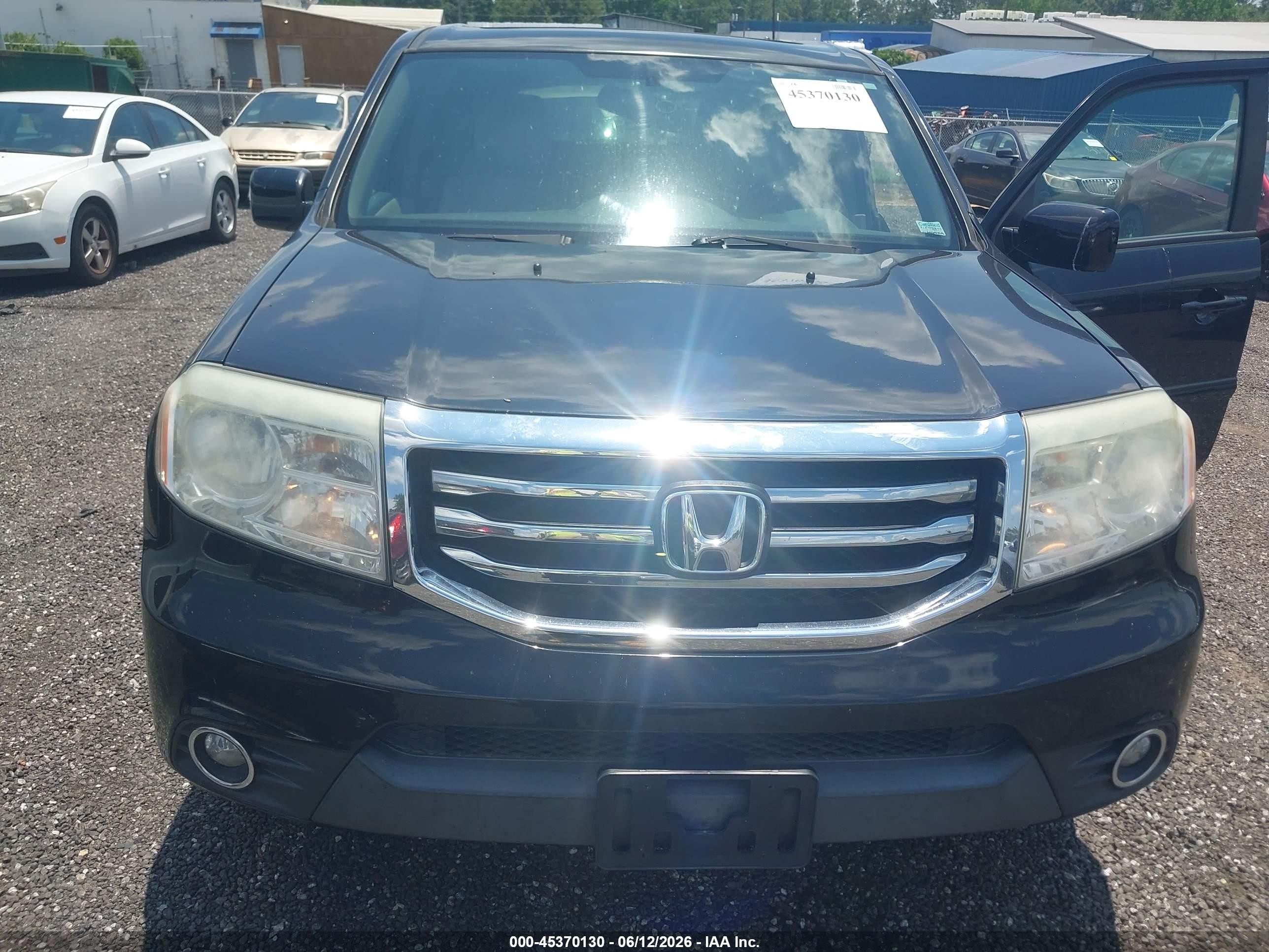 2014 Honda Pilot Ex-l Black vin: 5FNYF3H54EB028170