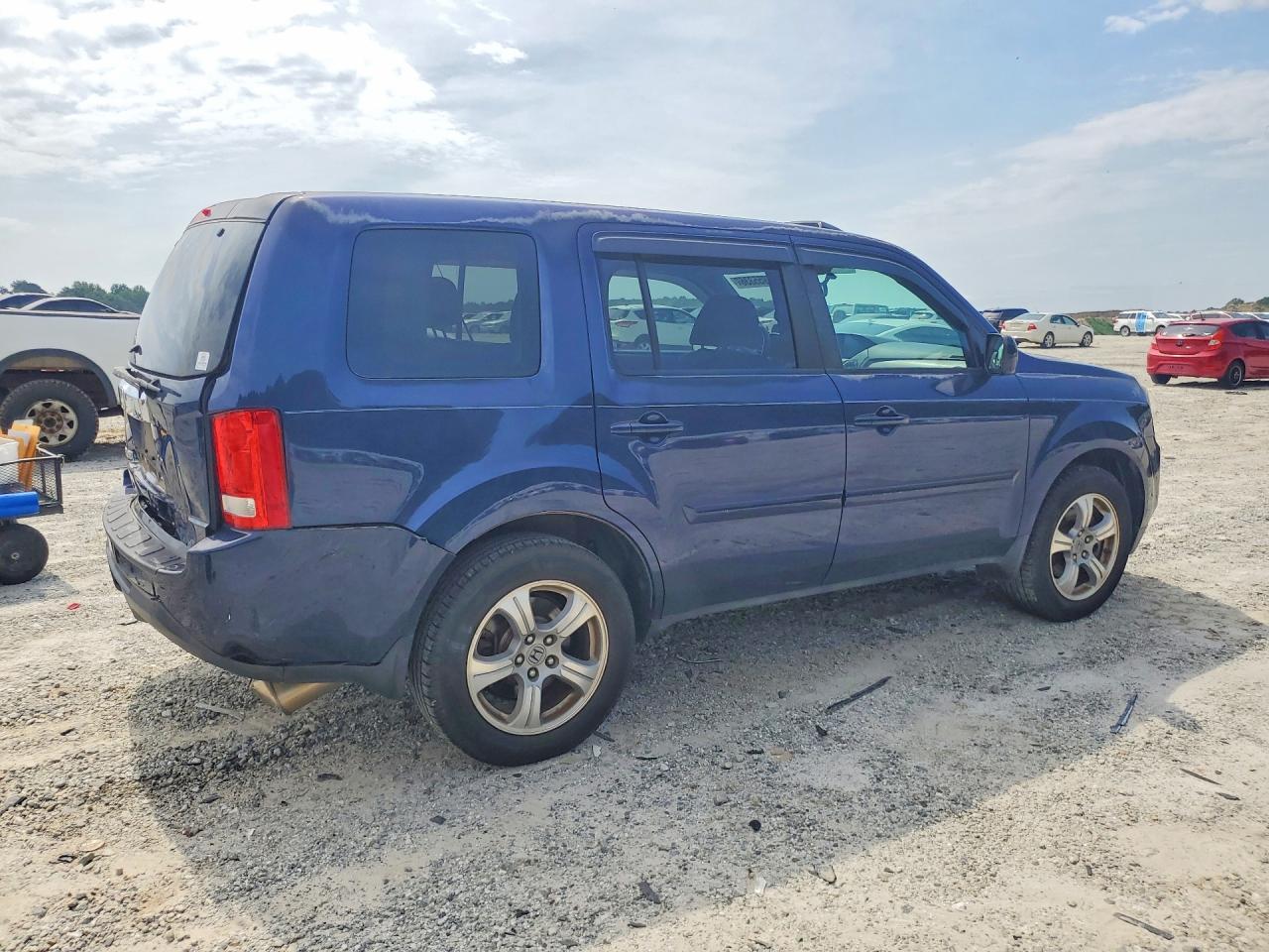2014 Honda Pilot Exl Blue vin: 5FNYF3H54EB028556
