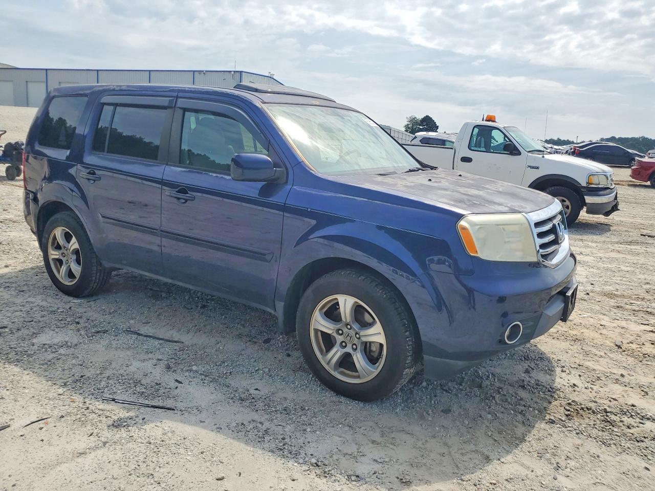 2014 Honda Pilot Exl Blue vin: 5FNYF3H54EB028556