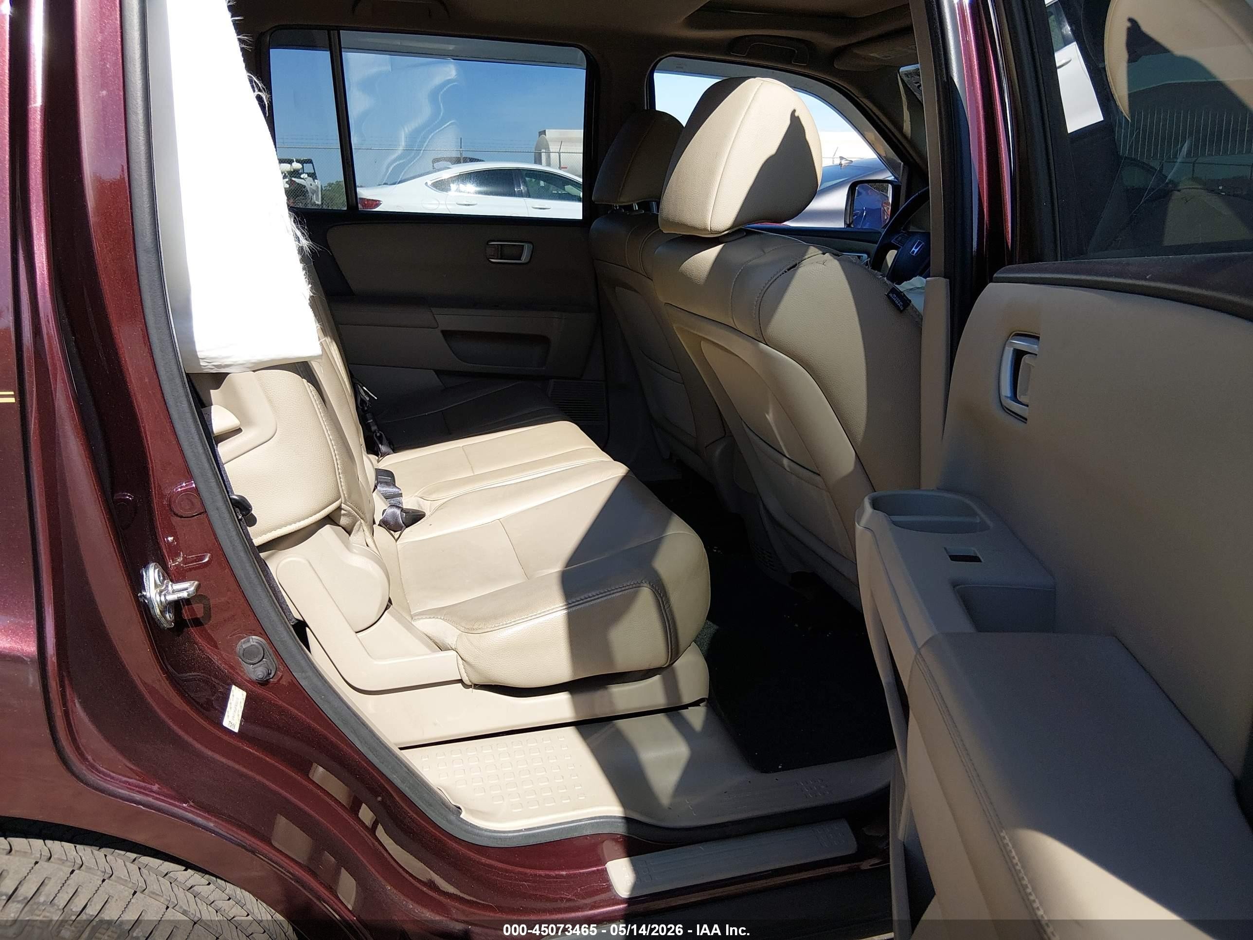 2015 Honda Pilot Ex-l Темно-бордовый vin: 5FNYF3H54FB006512