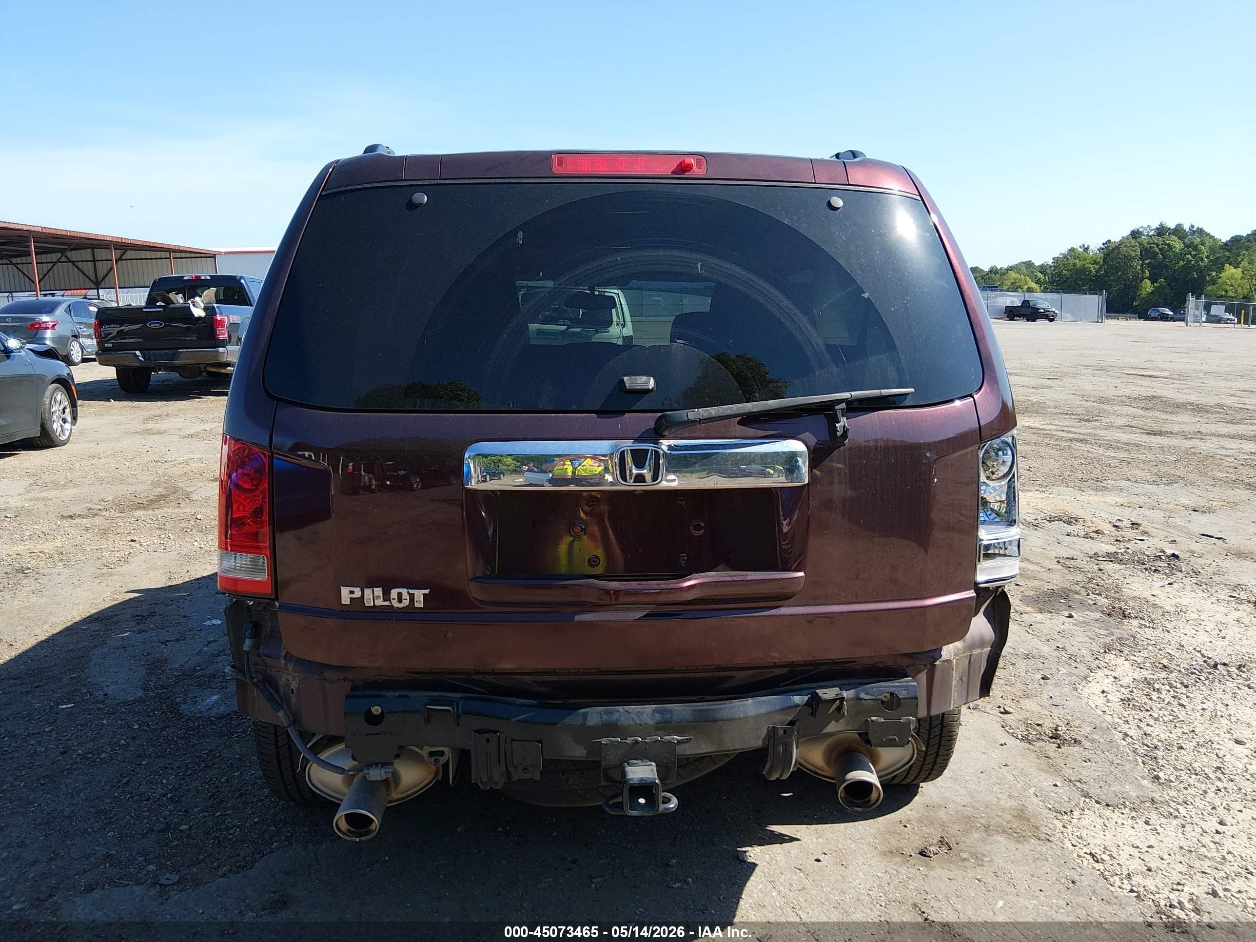 2015 Honda Pilot Ex-l Темно-бордовый vin: 5FNYF3H54FB006512