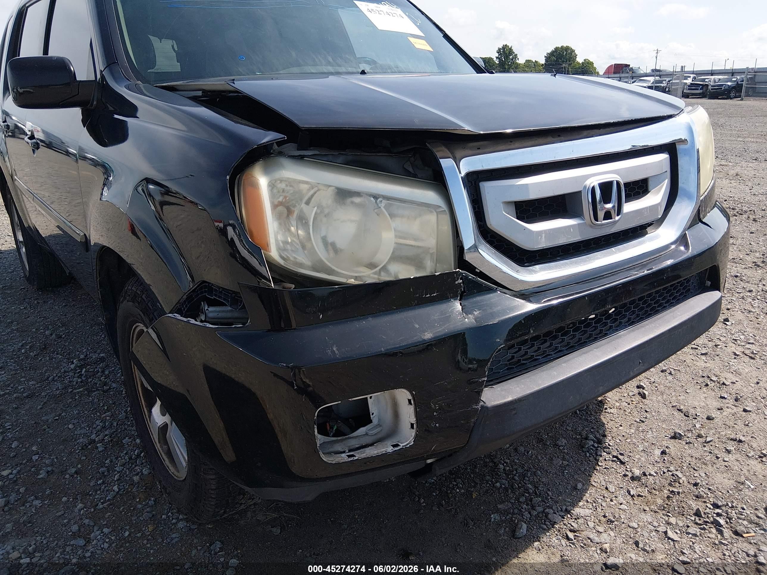2010 Honda Pilot Ex-l Black vin: 5FNYF3H55AB002512