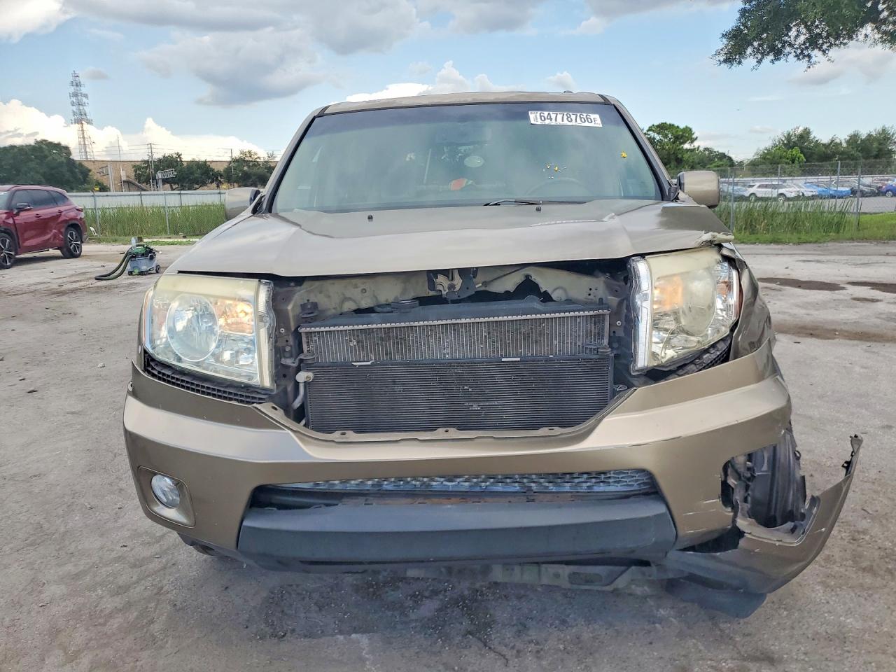 2011 Honda Pilot Exl Золотой vin: 5FNYF3H55BB027573