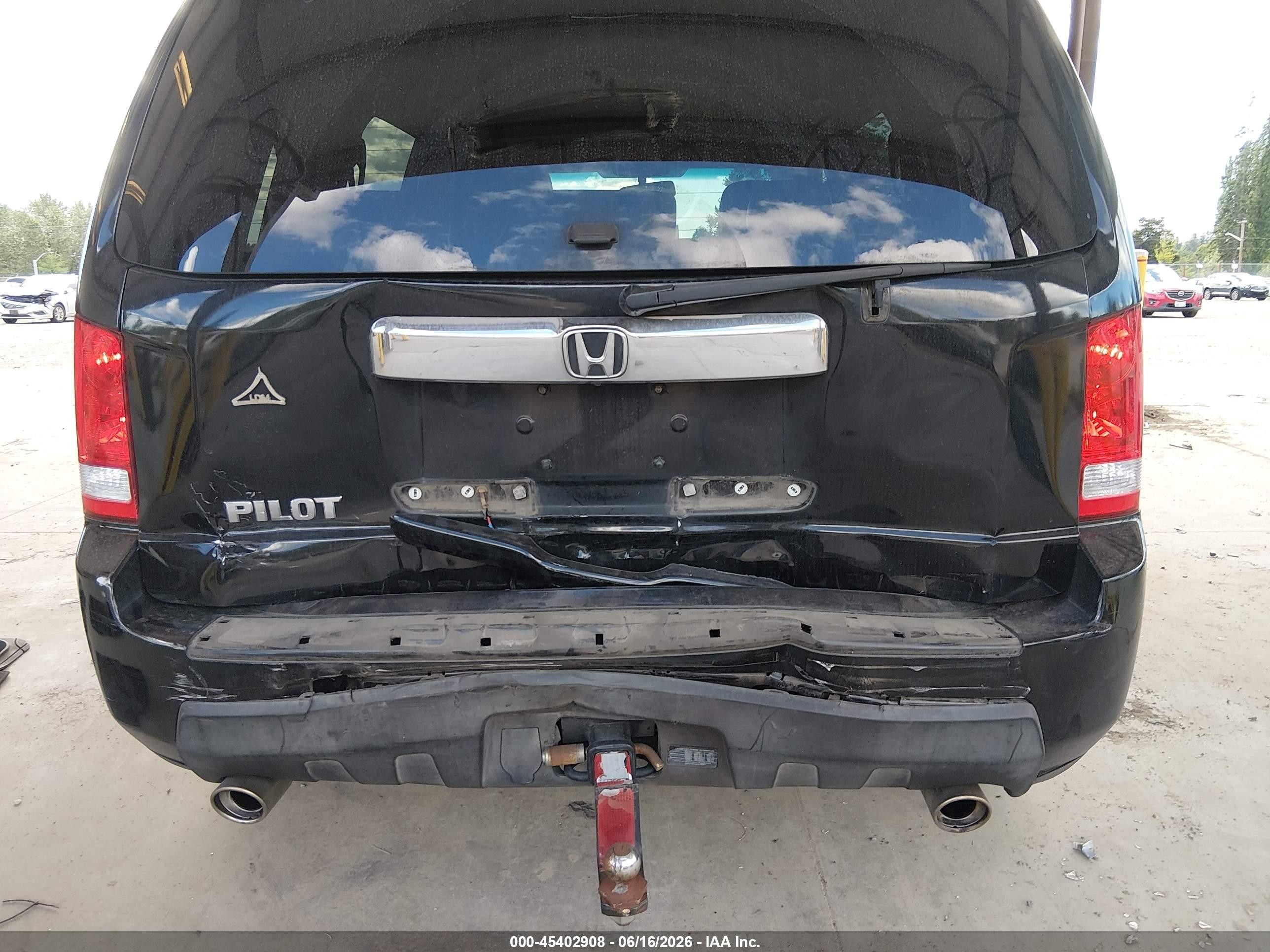 2011 Honda Pilot Ex-l Black vin: 5FNYF3H55BB040498