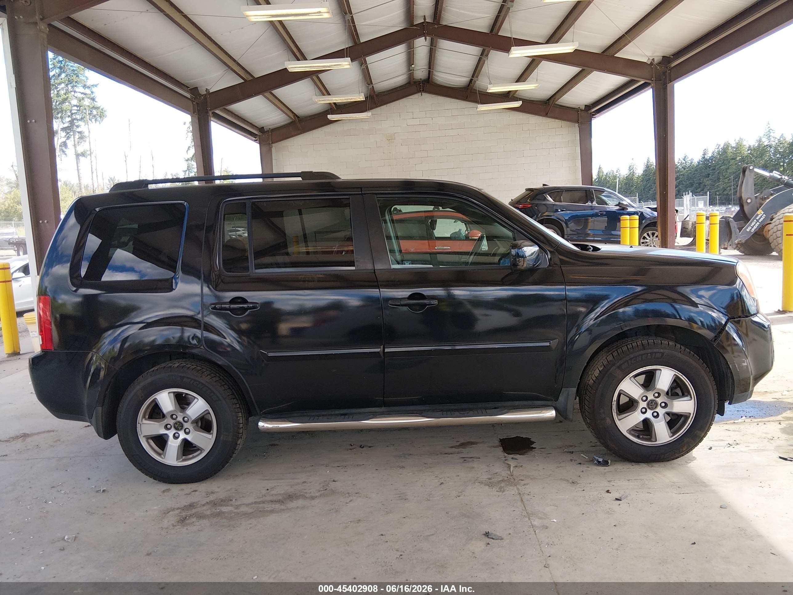 2011 Honda Pilot Ex-l Black vin: 5FNYF3H55BB040498