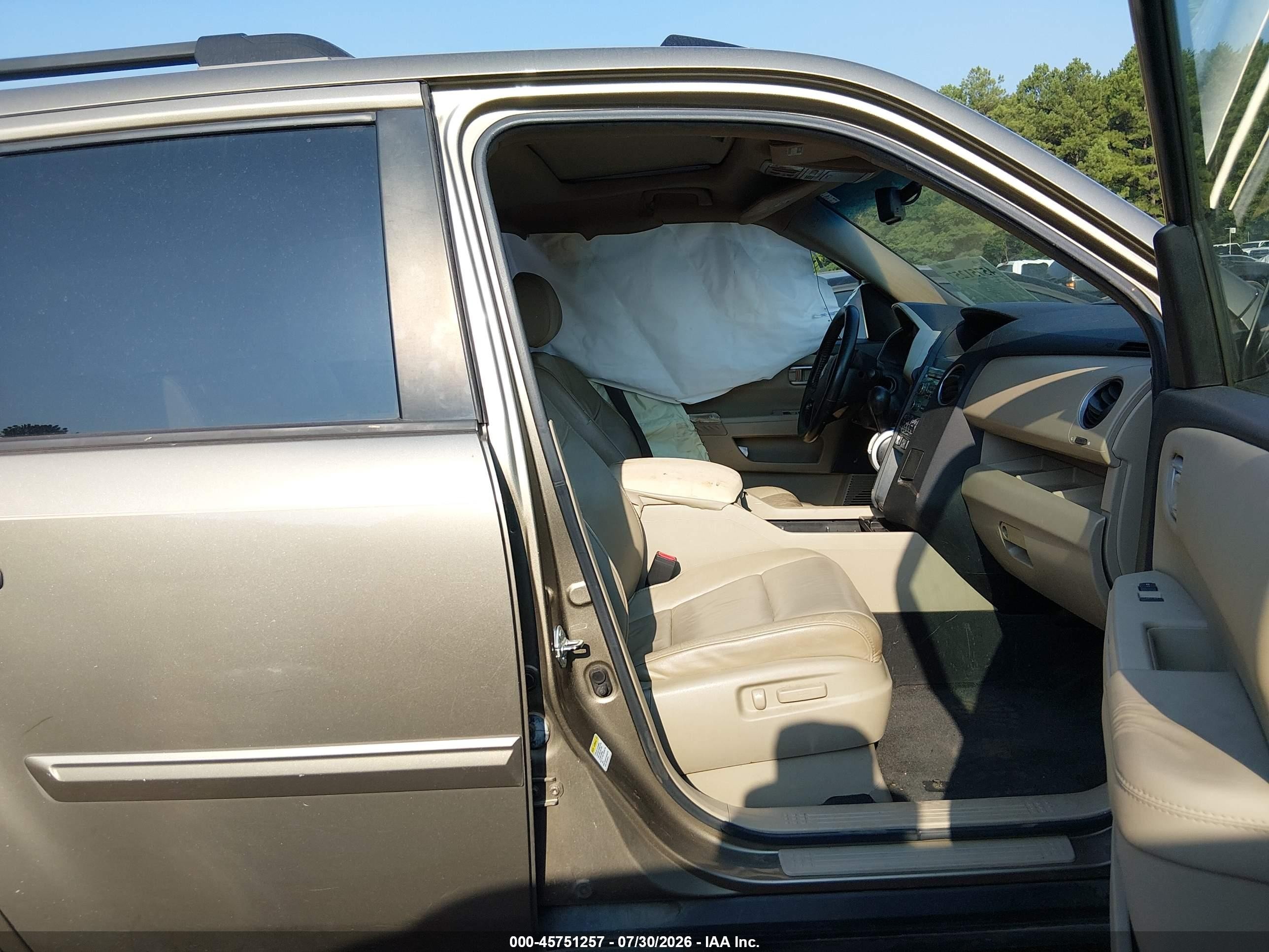 2011 Honda Pilot Ex-l Gold vin: 5FNYF3H55BB045636