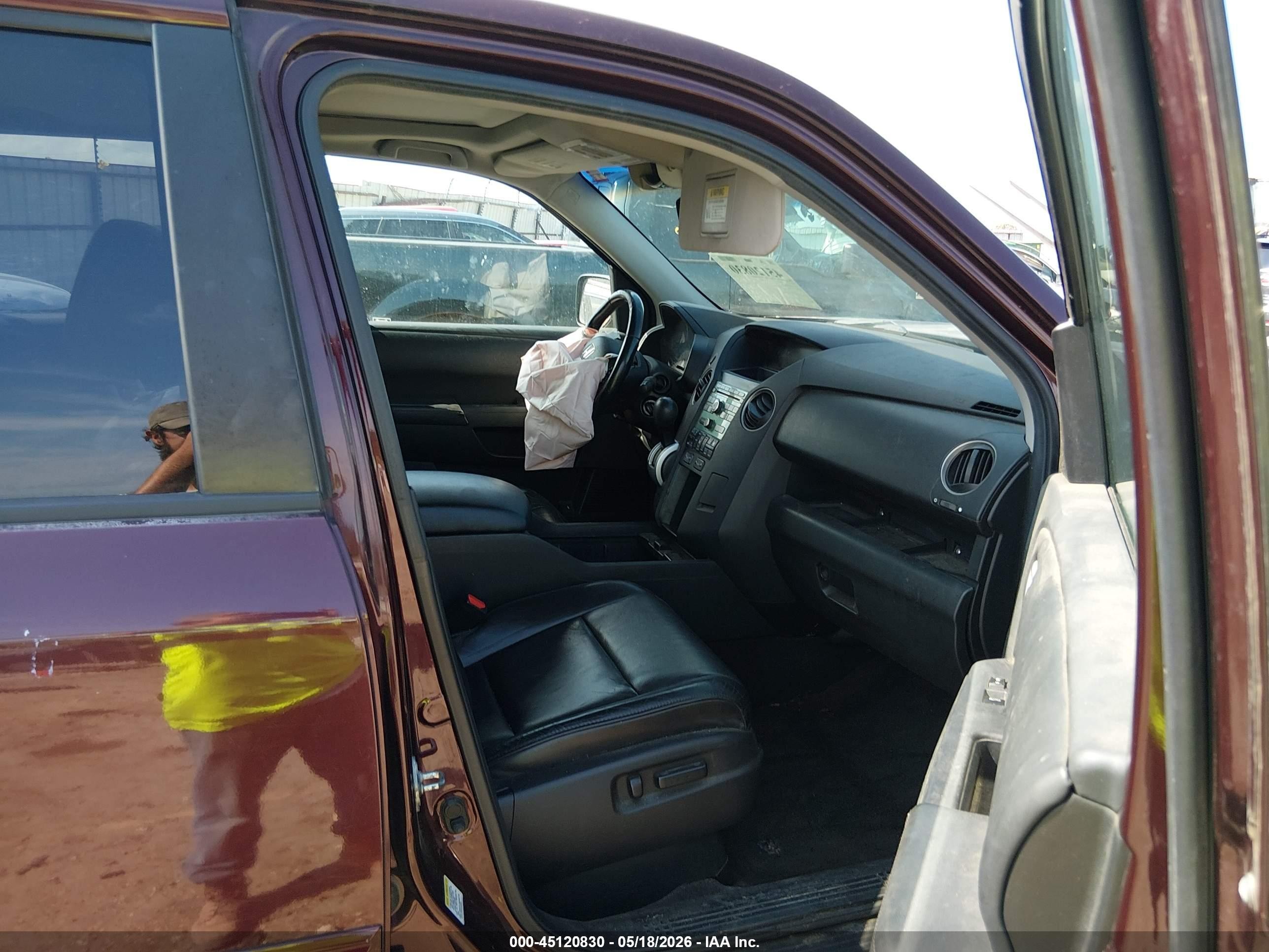 2011 Honda Pilot Ex-l Burgundy vin: 5FNYF3H55BB047595