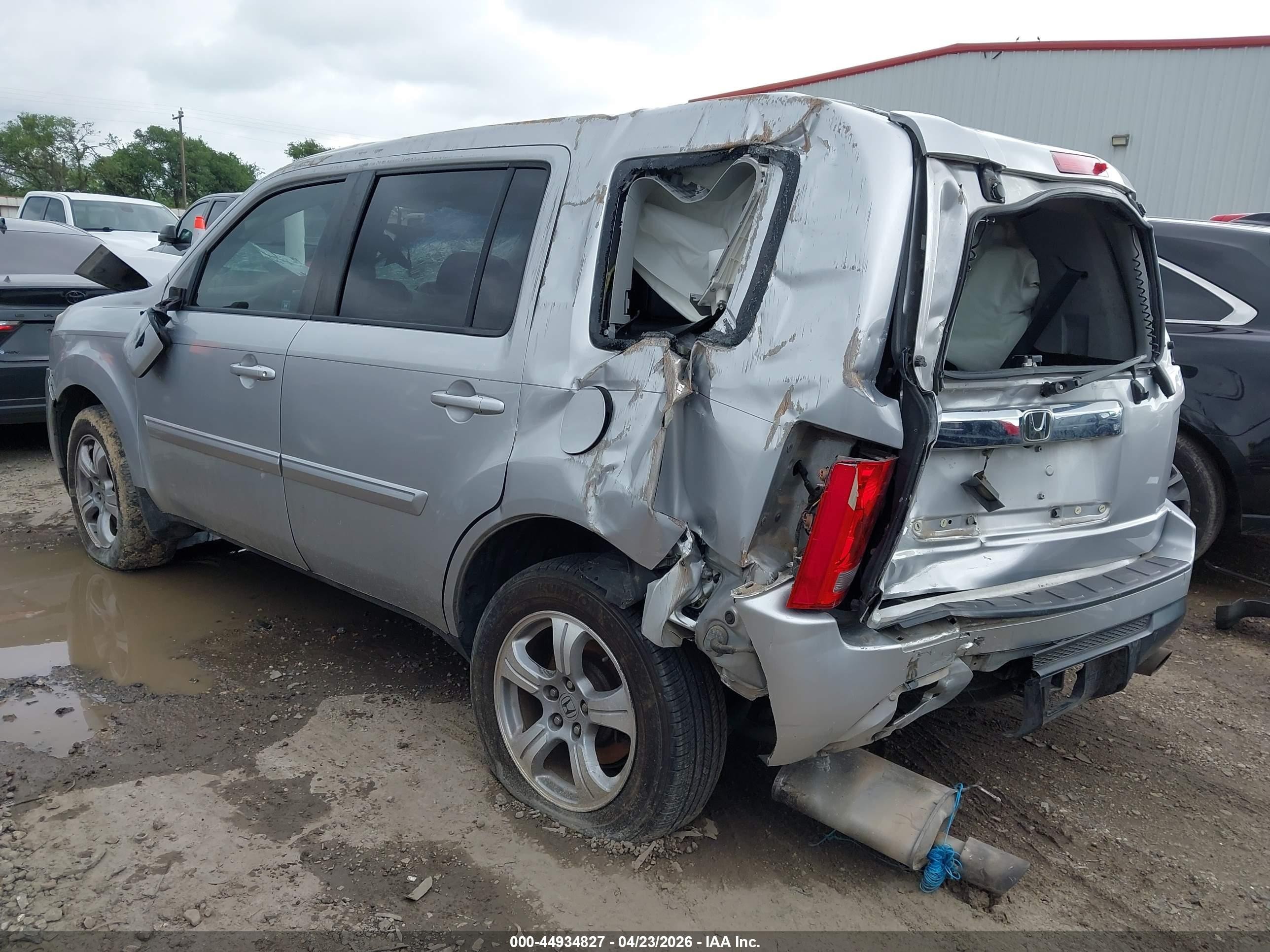 2012 Honda Pilot Ex-l Серебряный vin: 5FNYF3H55CB002481