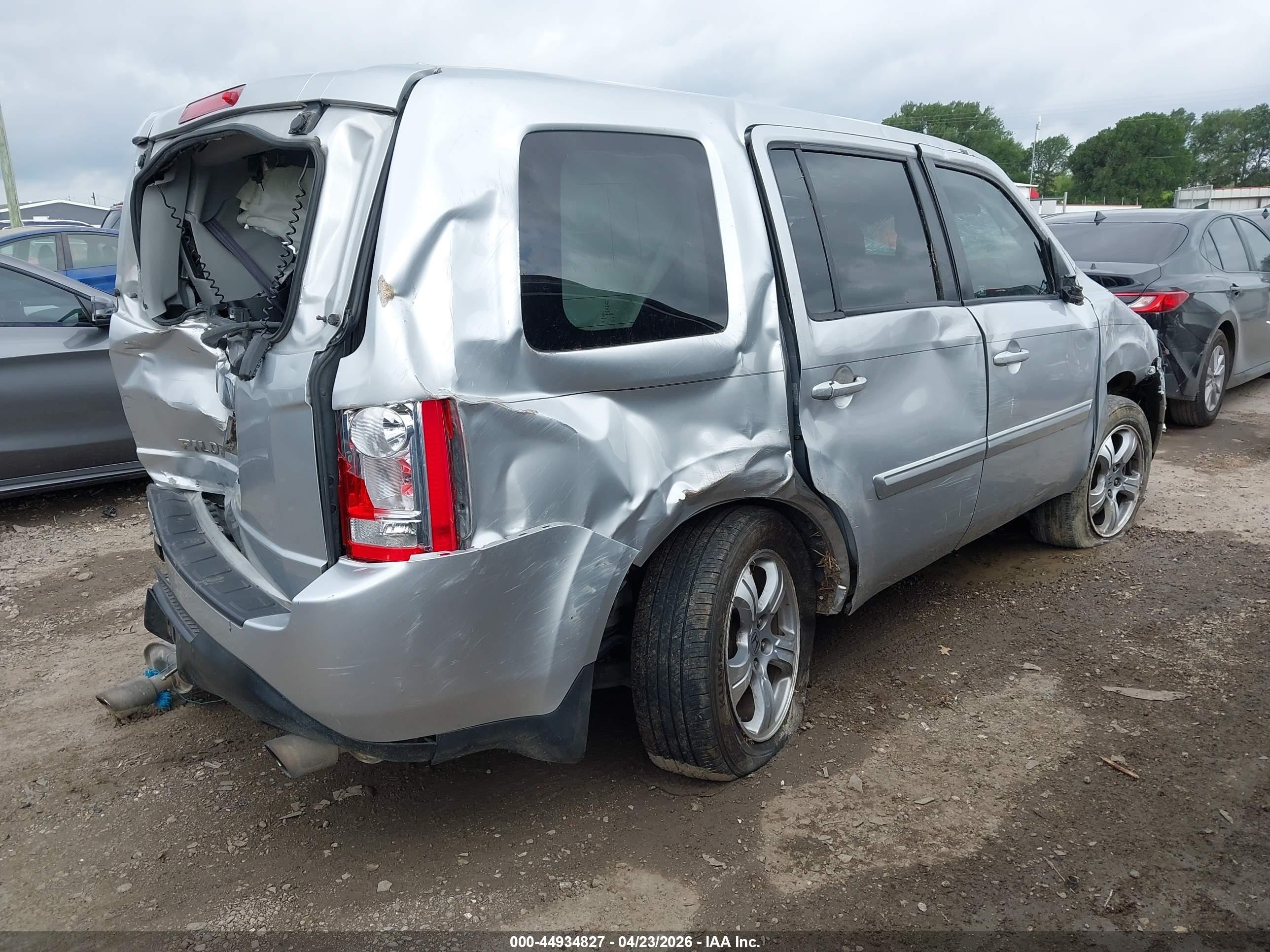 2012 Honda Pilot Ex-l Серебряный vin: 5FNYF3H55CB002481