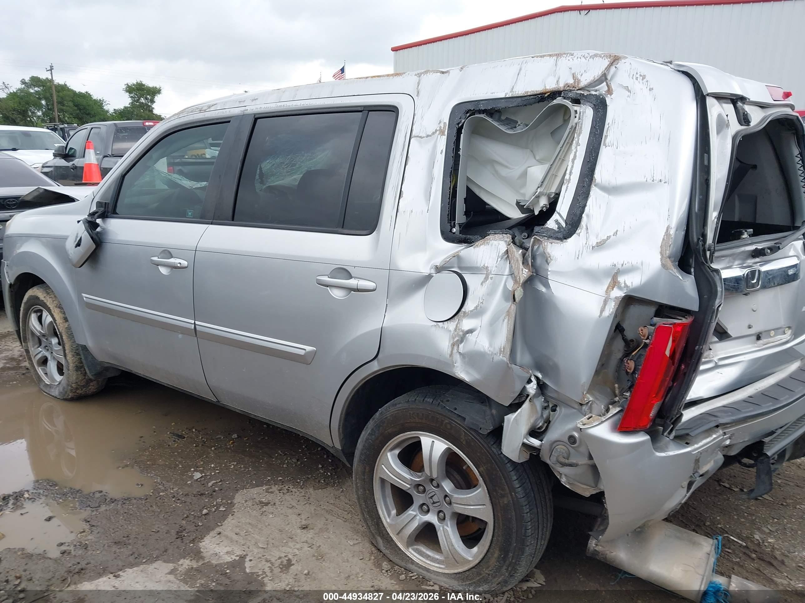 2012 Honda Pilot Ex-l Серебряный vin: 5FNYF3H55CB002481