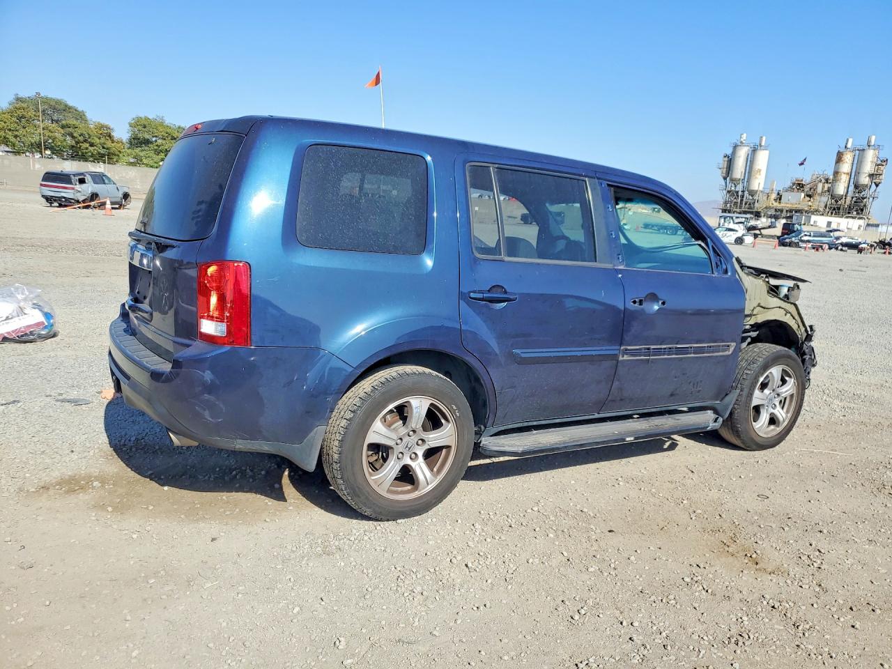 2012 Honda Pilot Exl Blue vin: 5FNYF3H55CB005591