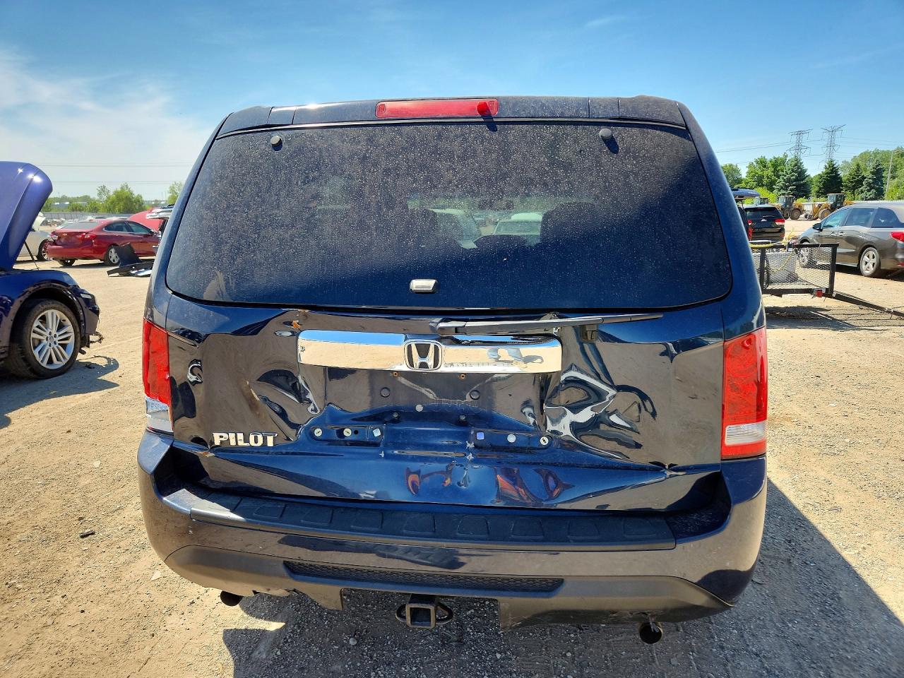 2012 Honda Pilot Exl Blue vin: 5FNYF3H55CB022231