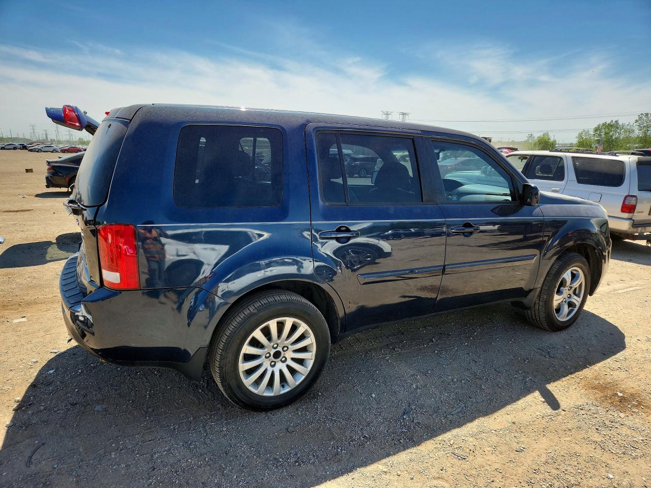 2012 Honda Pilot Exl Blue vin: 5FNYF3H55CB022231