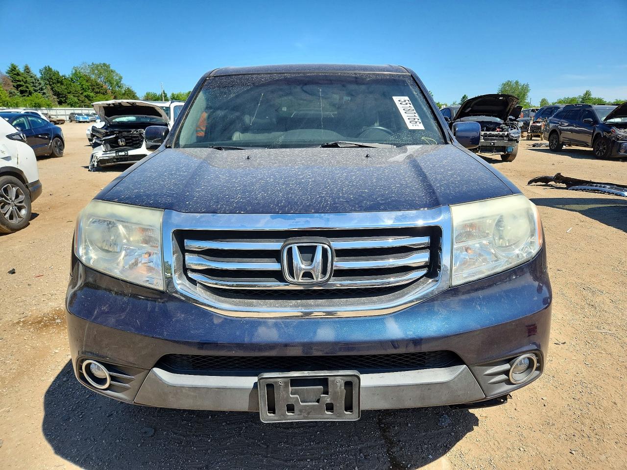 2012 Honda Pilot Exl Blue vin: 5FNYF3H55CB022231