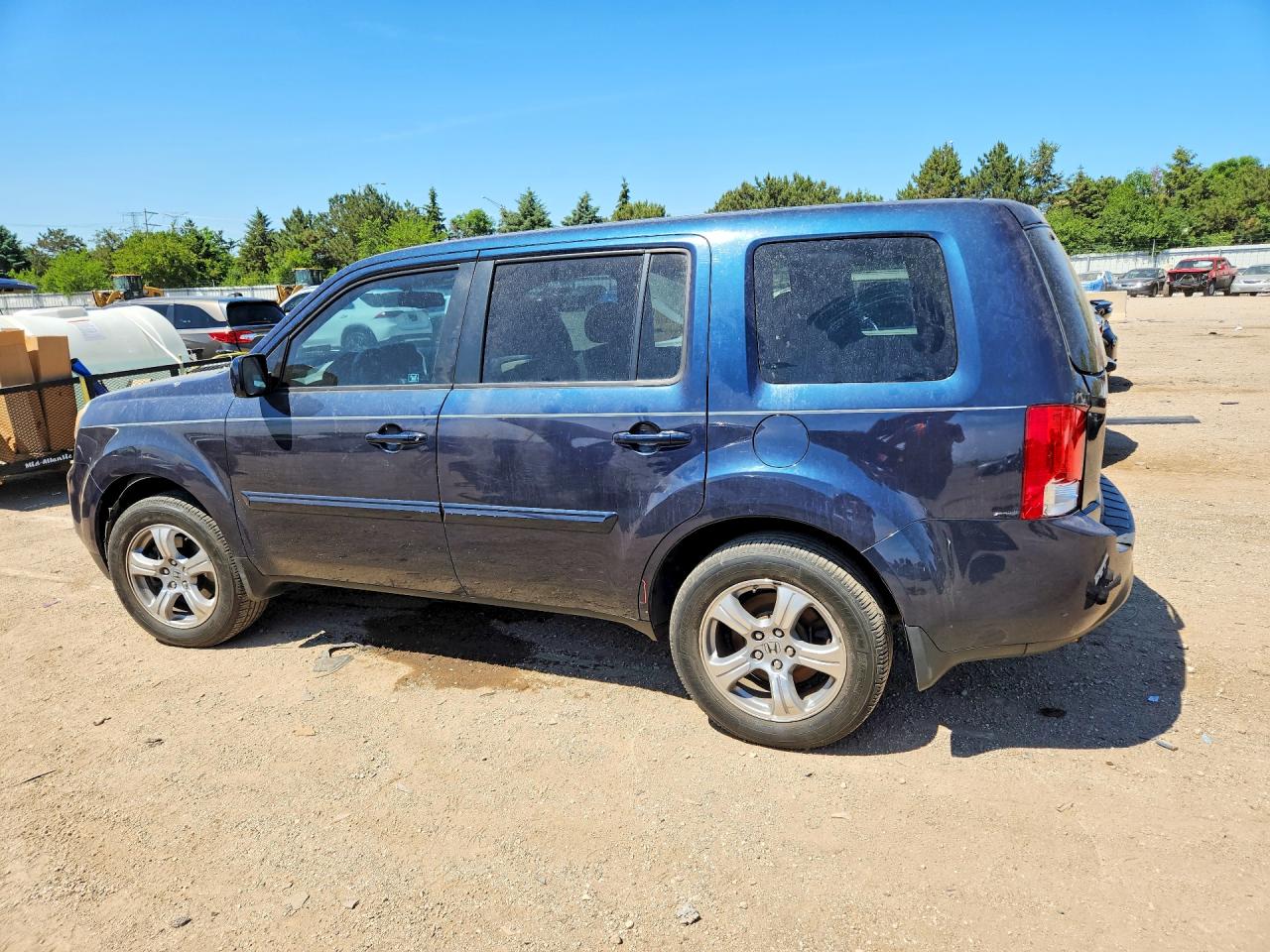 2012 Honda Pilot Exl Blue vin: 5FNYF3H55CB022231