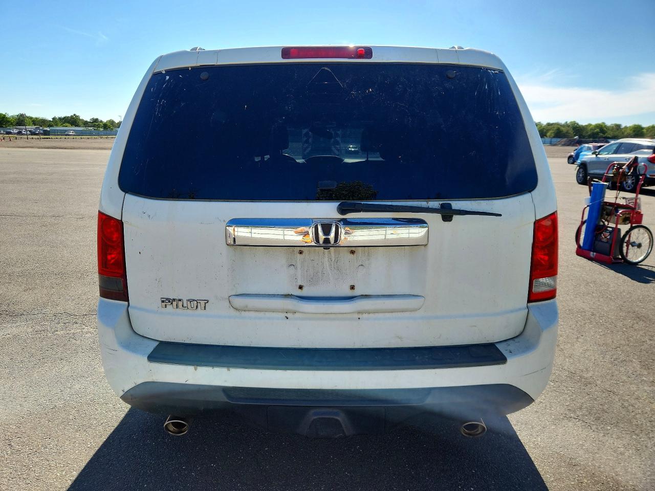 2012 Honda Pilot Exl White vin: 5FNYF3H55CB023637