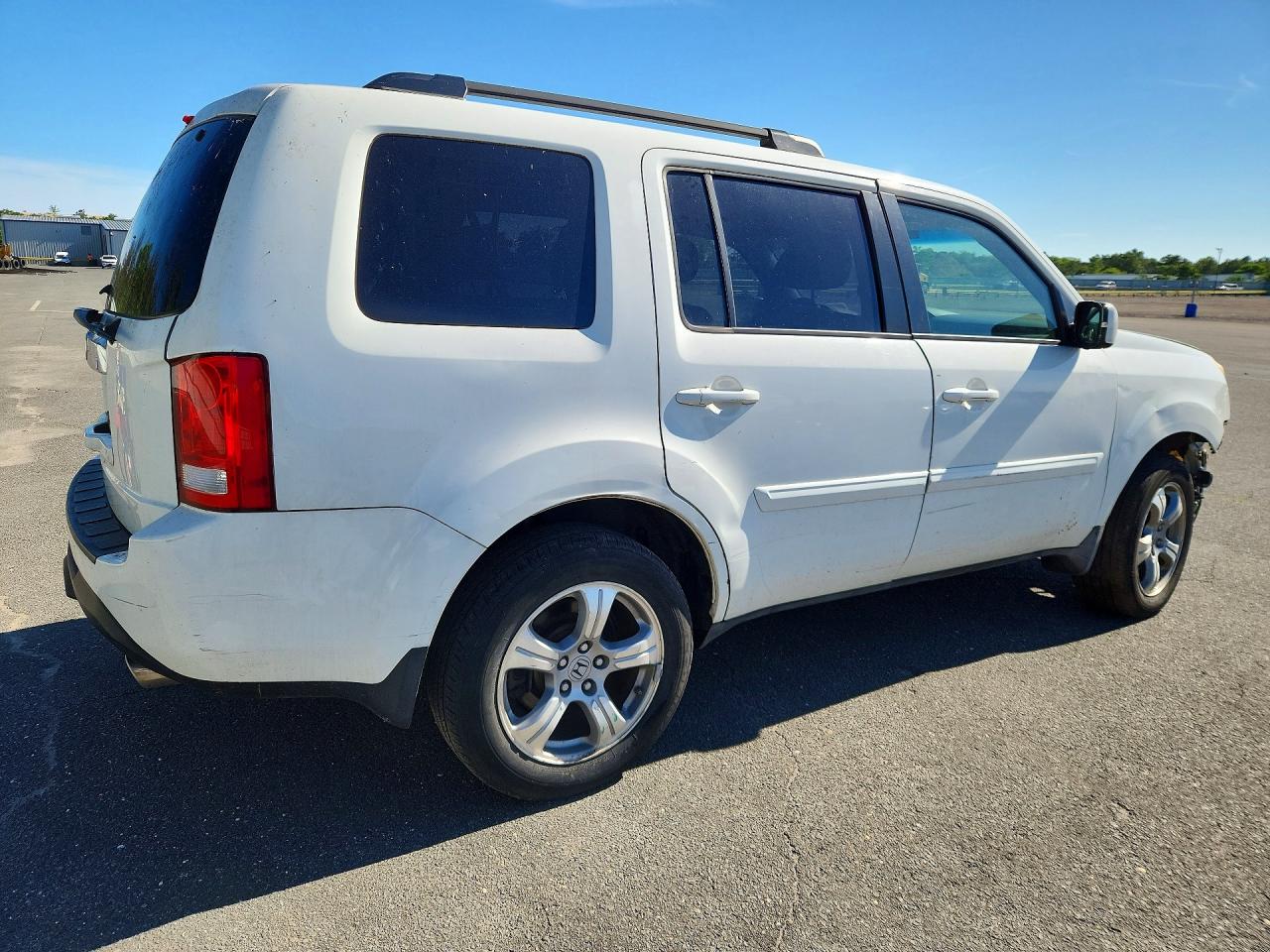 2012 Honda Pilot Exl White vin: 5FNYF3H55CB023637