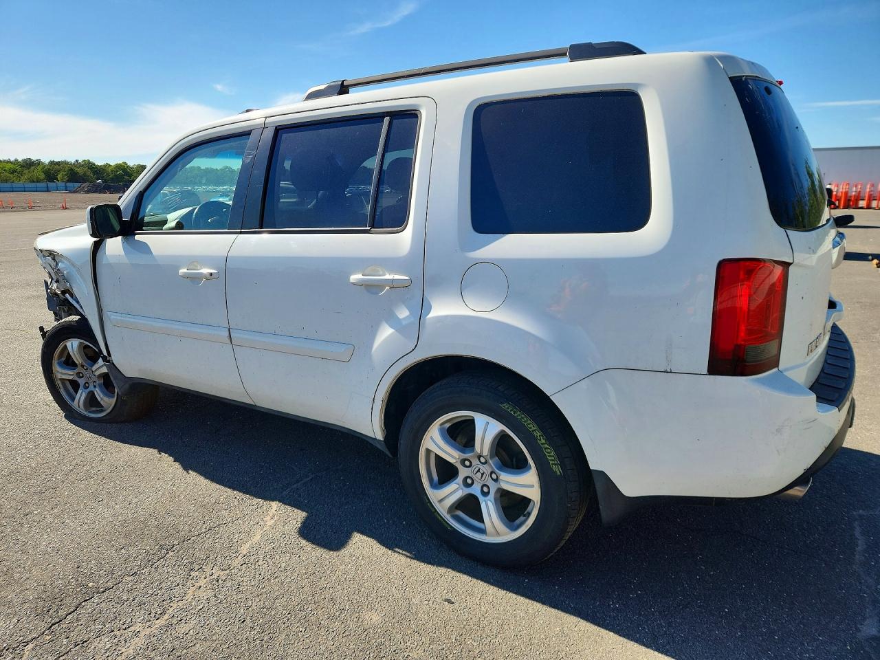 2012 Honda Pilot Exl White vin: 5FNYF3H55CB023637