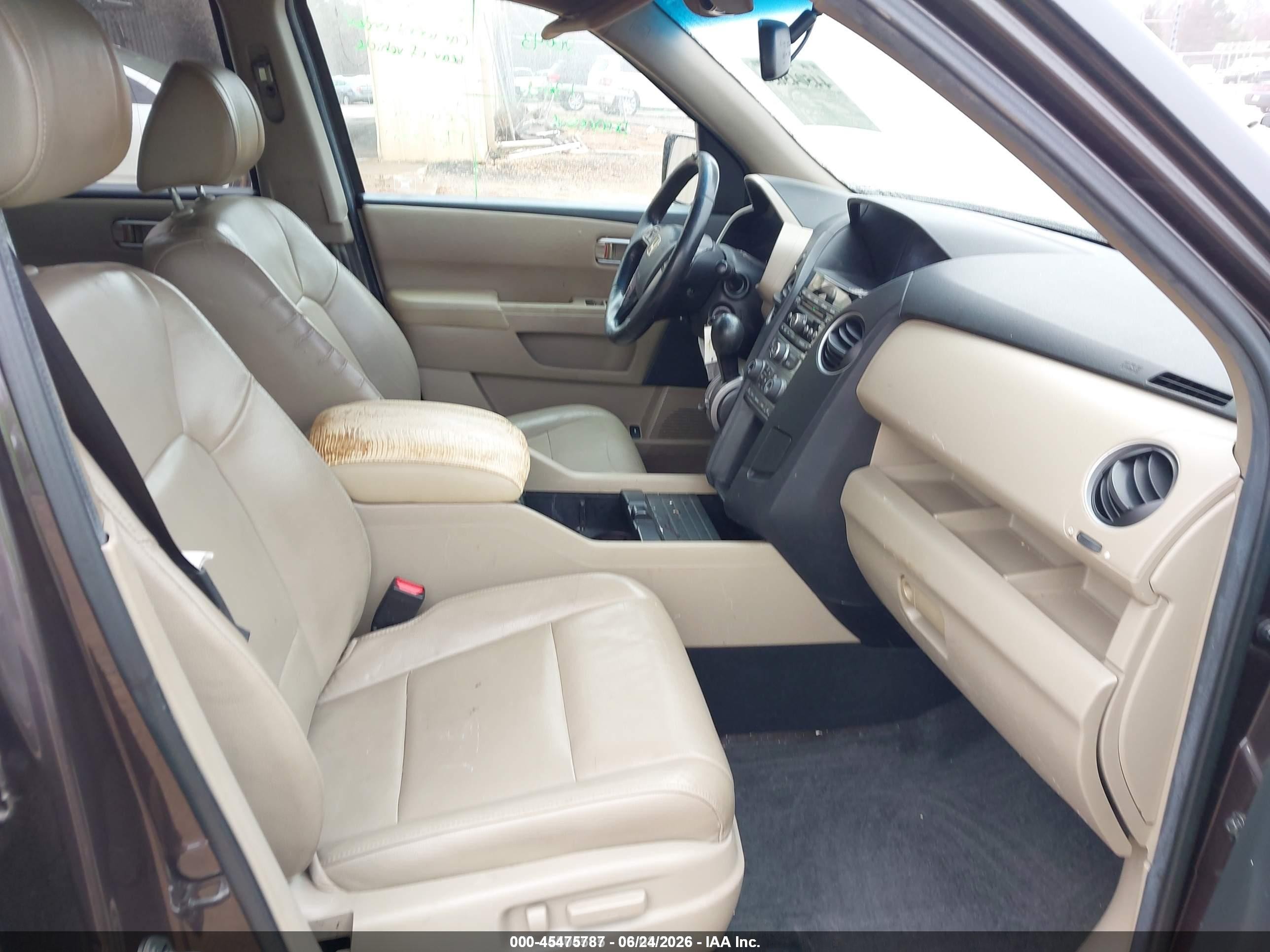 2012 Honda Pilot Ex-l Серый vin: 5FNYF3H55CB025517