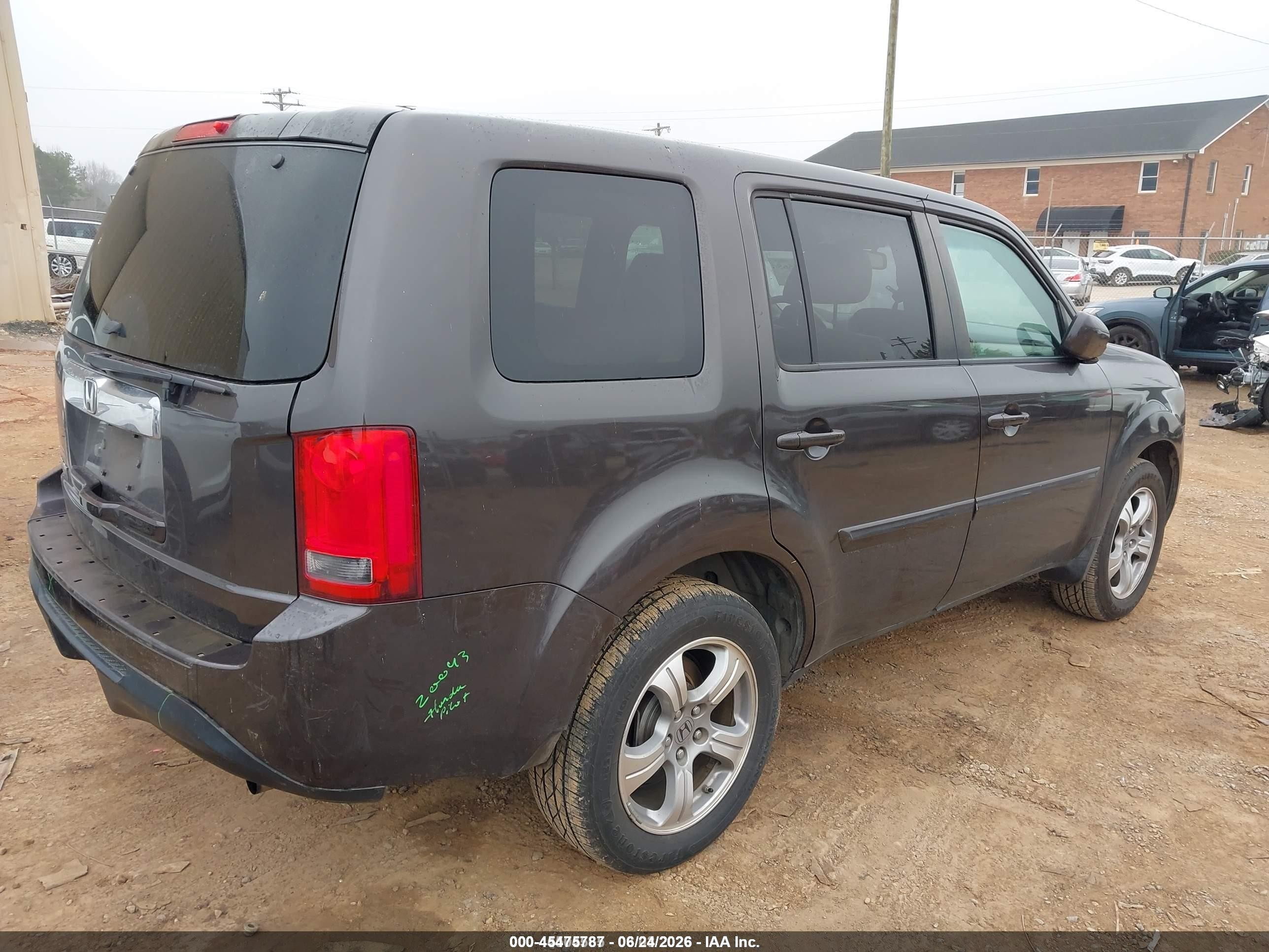 2012 Honda Pilot Ex-l Серый vin: 5FNYF3H55CB025517