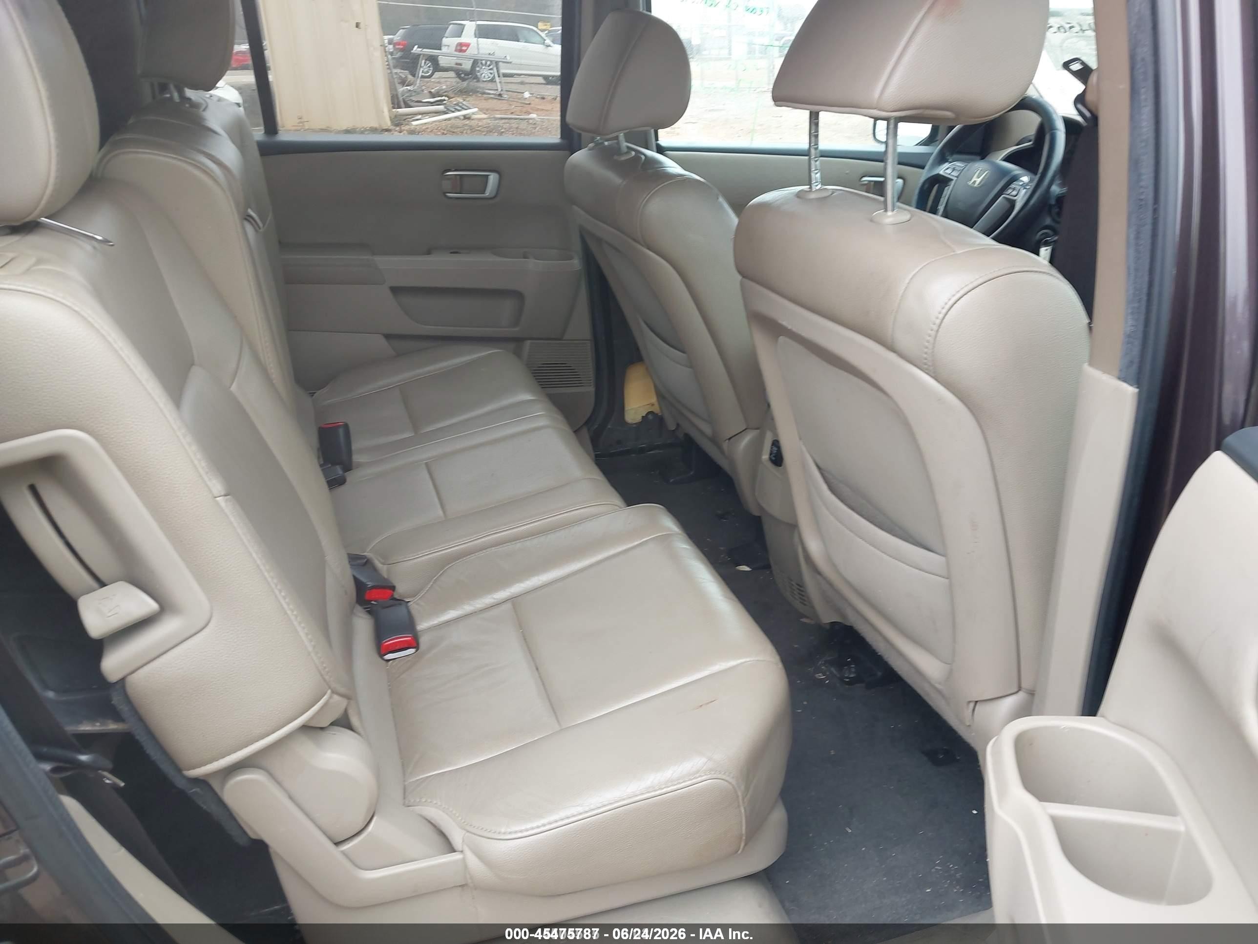 2012 Honda Pilot Ex-l Серый vin: 5FNYF3H55CB025517
