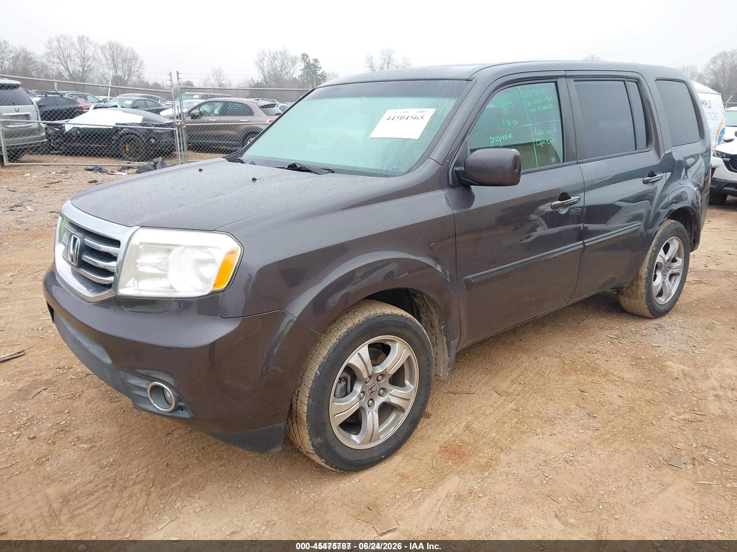2012 Honda Pilot Ex-l Серый vin: 5FNYF3H55CB025517