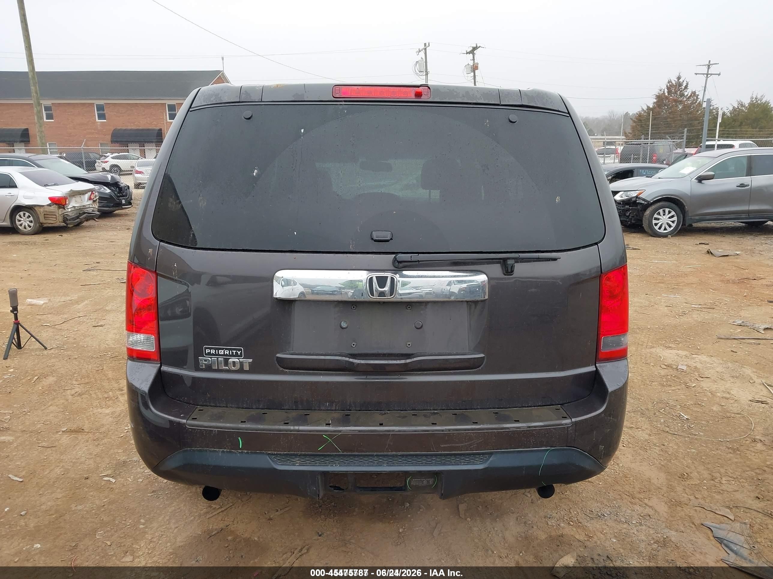 2012 Honda Pilot Ex-l Серый vin: 5FNYF3H55CB025517