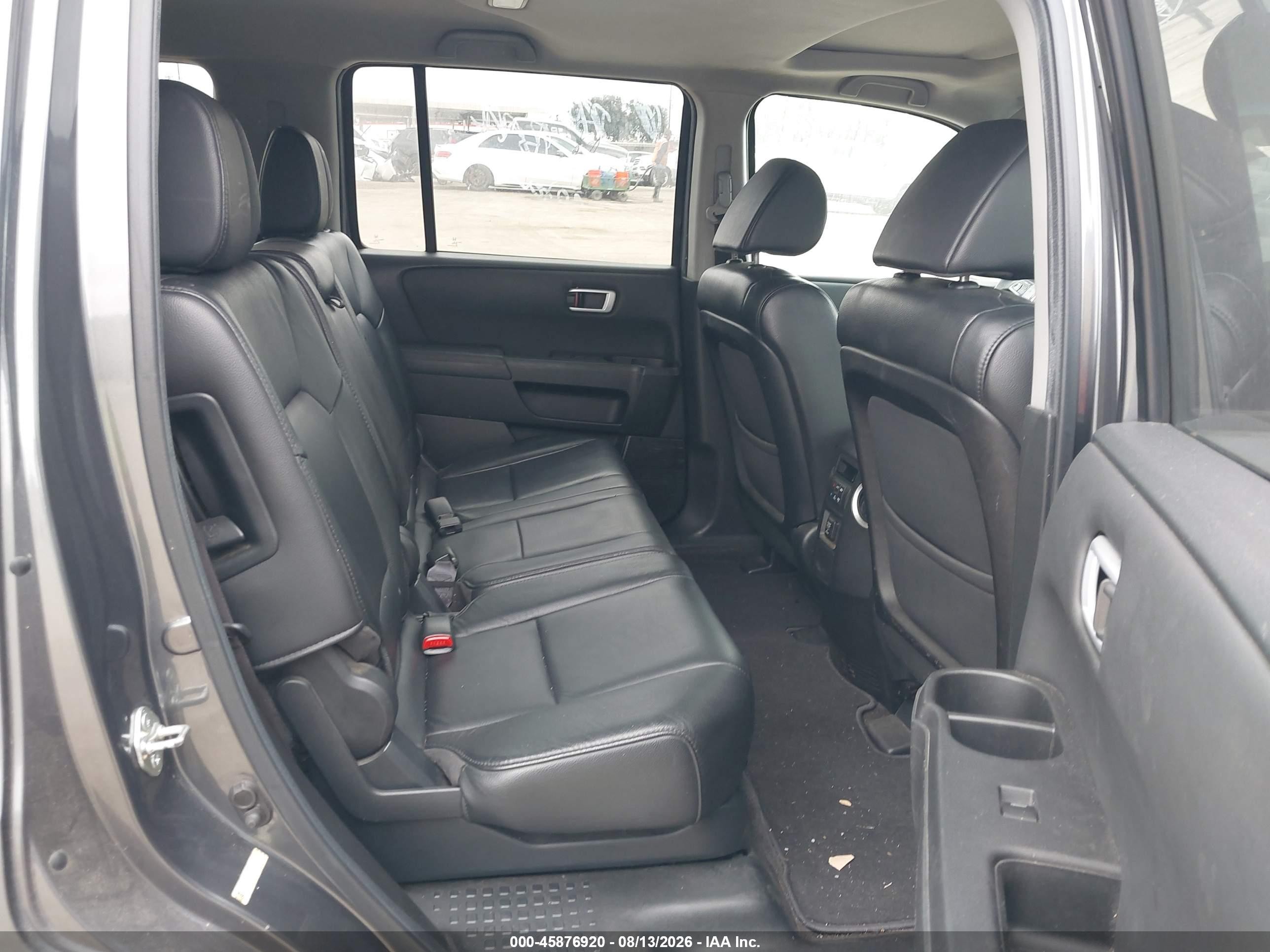 2012 Honda Pilot Ex-l Gray vin: 5FNYF3H55CB038445